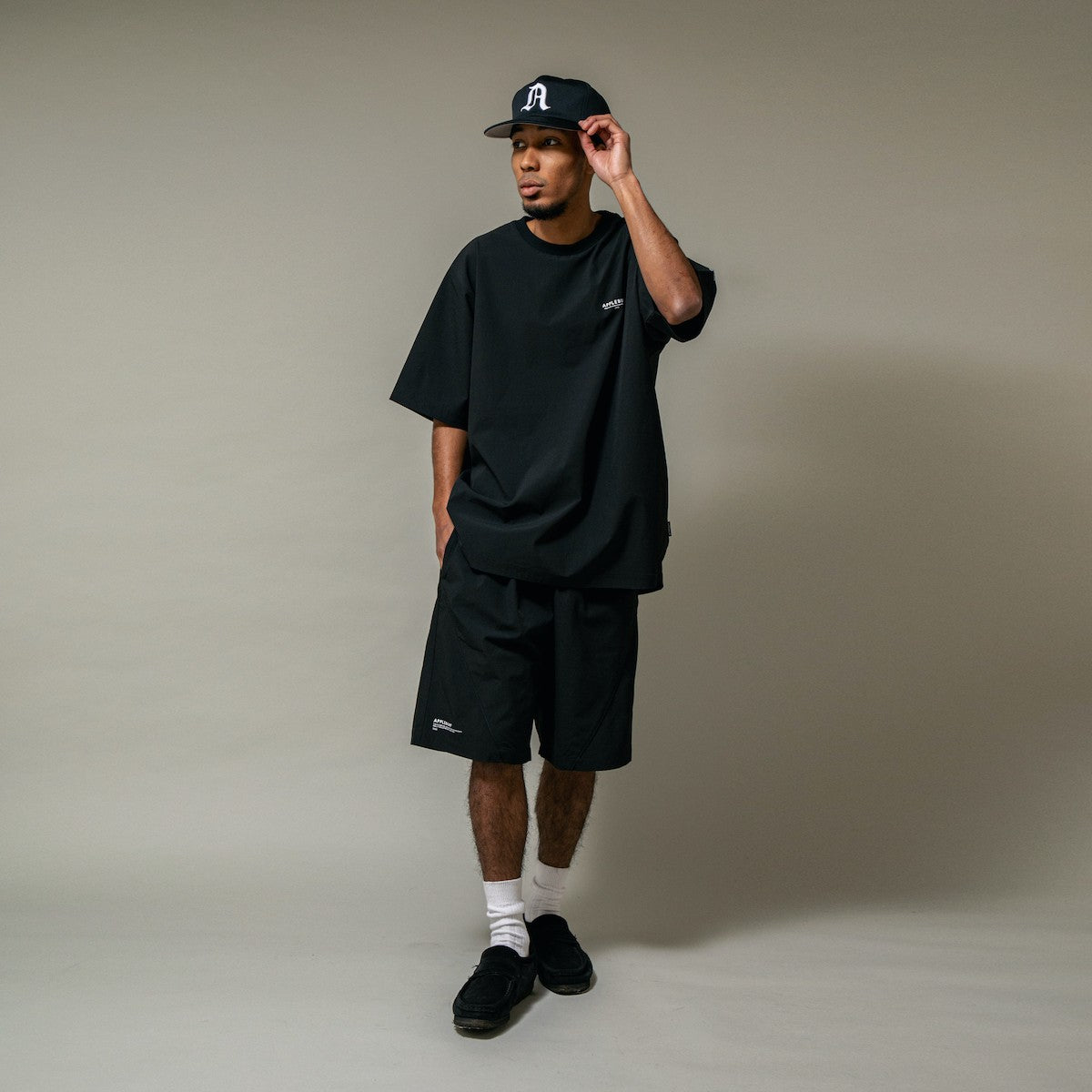 APPLEBUM A Logo Cap (KK83) - BLACK