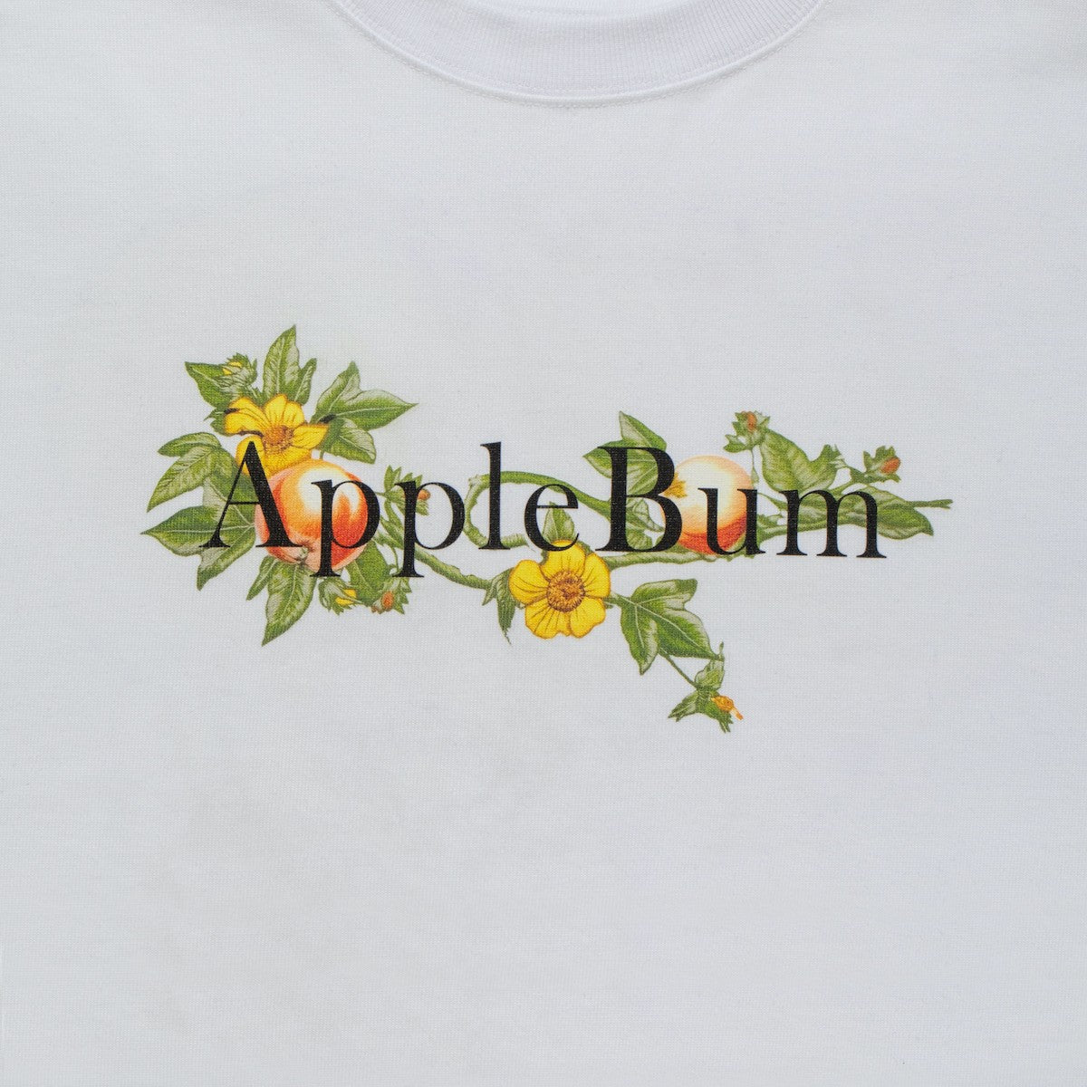 APPLEBUM “Apple Blossom Logo” T-shirt 12oz - WHITE
