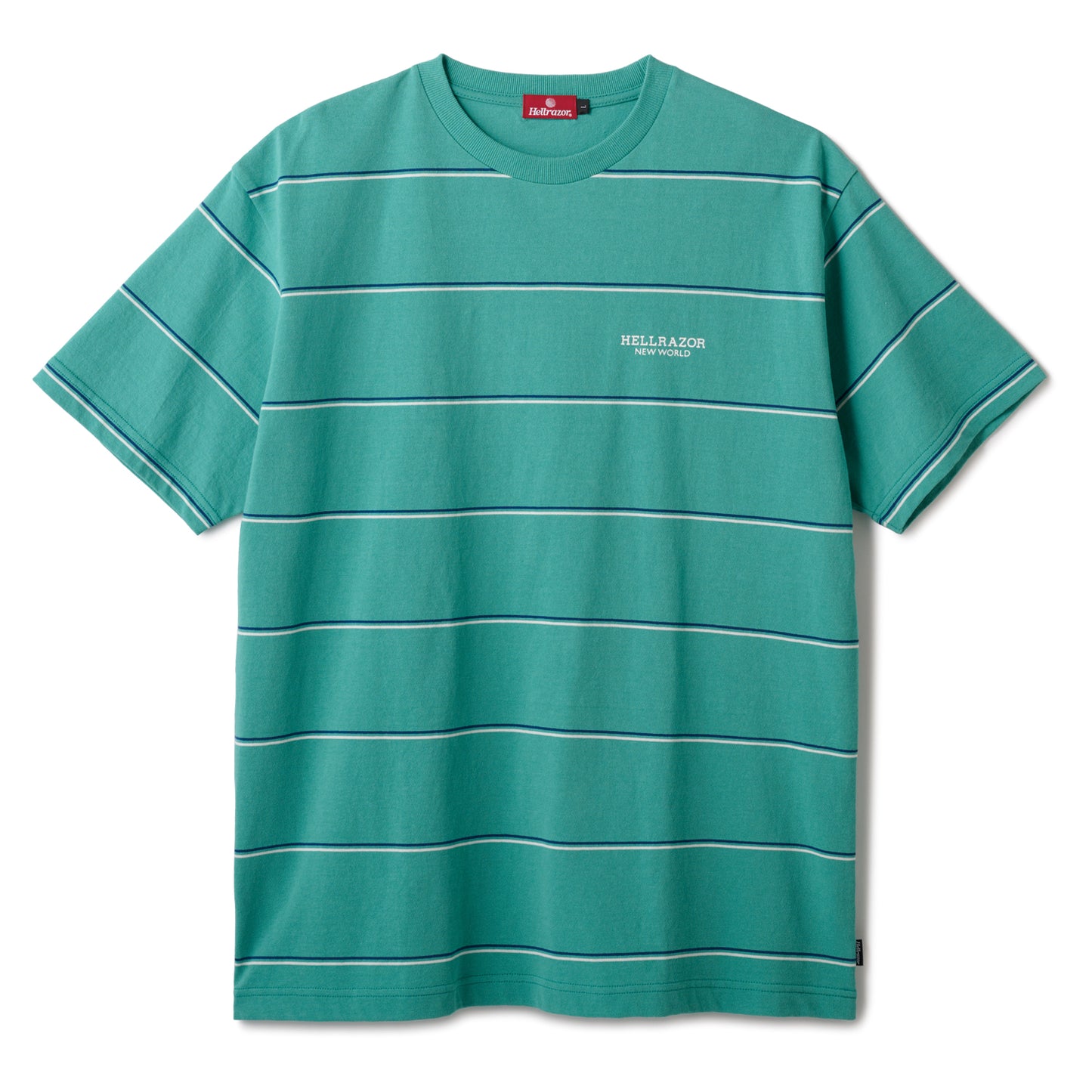 BLOCK LOGO PIN STRIPED SHIRT