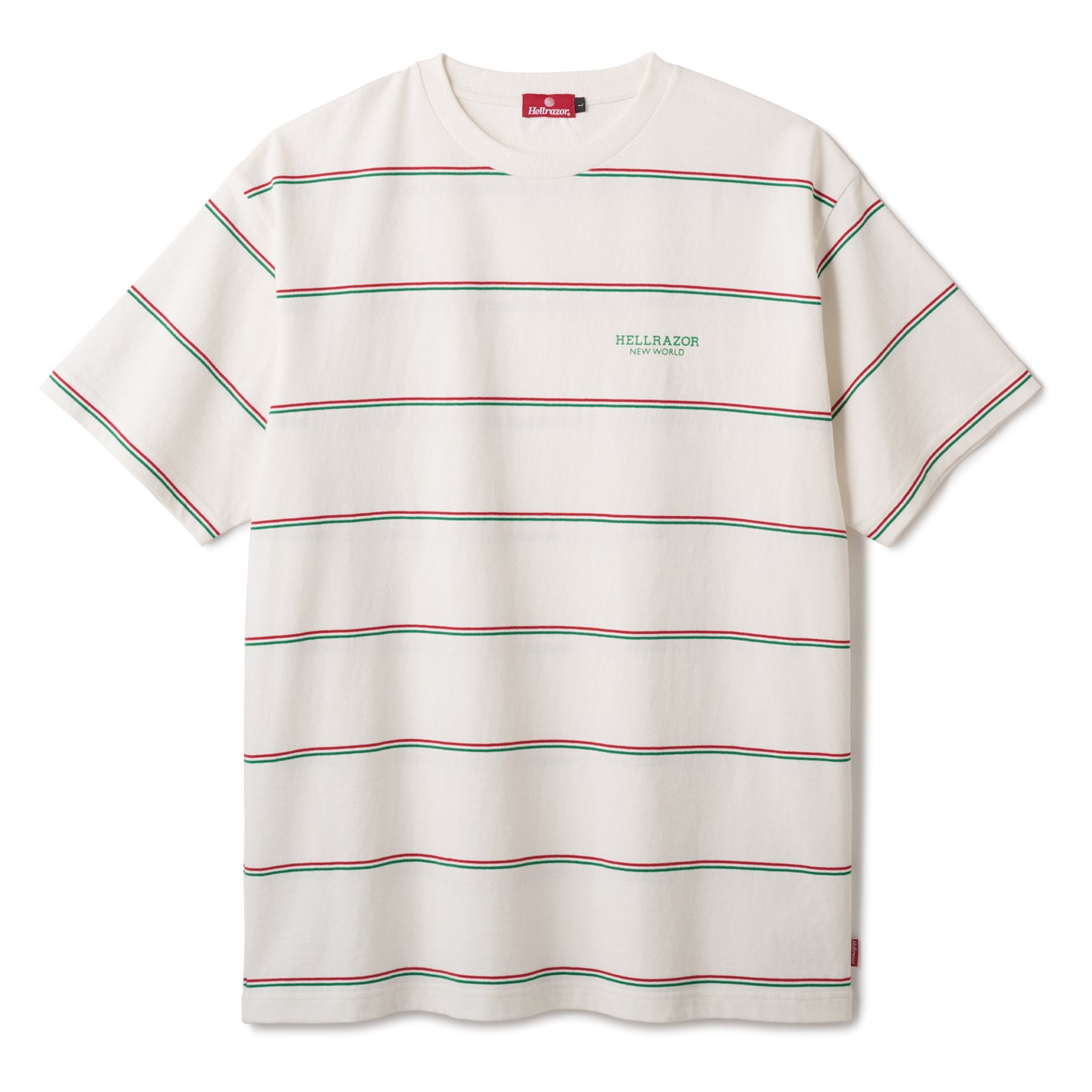 BLOCK LOGO PIN STRIPED SHIRT