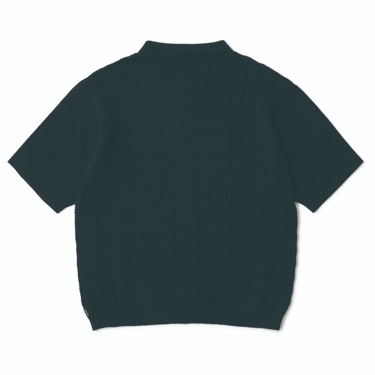 HELLRAZOR SQUARE S/S BUTTON KNIT - BLACK