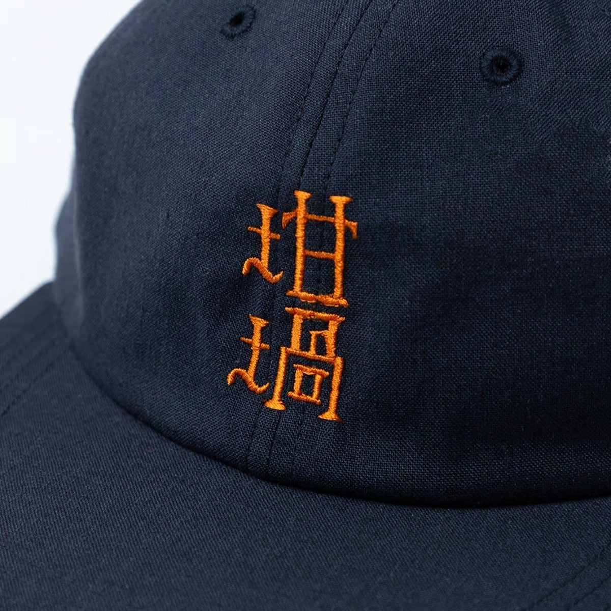 坩堝 LINEN 6PANEL CAP - NAVY