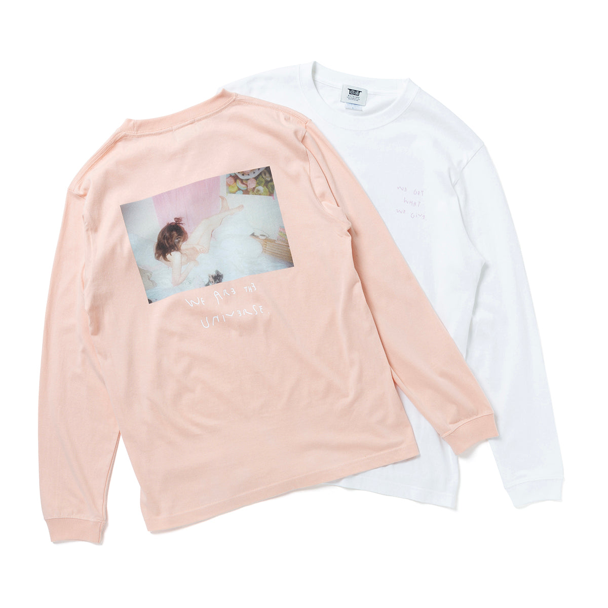 We are the universe Ls t-shirts (RUTSUBO×Yuri Hanamori × MOMO)