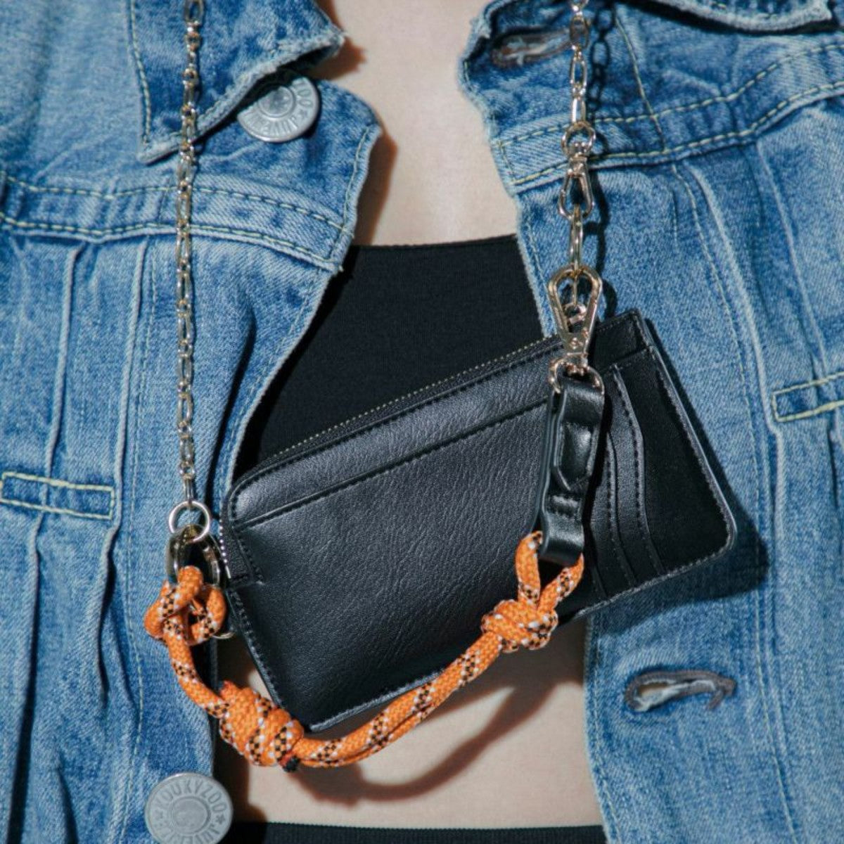 LE VERNIS Paracord wallet ル・ベルニ パラコード ウォレット 244-210601【レディース 財布 ウォレット L字ファスナー オフィスカジュアル 無地 25SS】