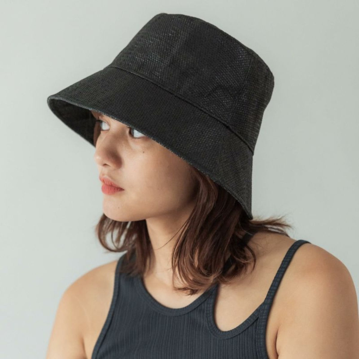 CONTROL FREAK PAPER BUCKET HAT コントロールフリーク 雑材バケットハット 224-120706【レディース 帽子 バケットハット 軽量 タウンユース 25SS】