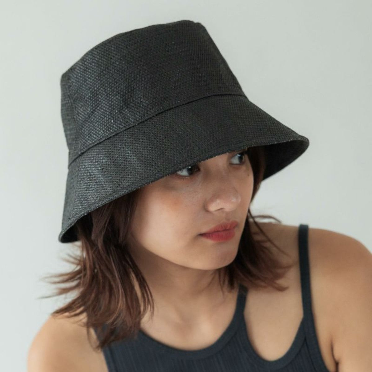 CONTROL FREAK PAPER BUCKET HAT コントロールフリーク 雑材バケットハット 224-120706【レディース 帽子 バケットハット 軽量 タウンユース 25SS】