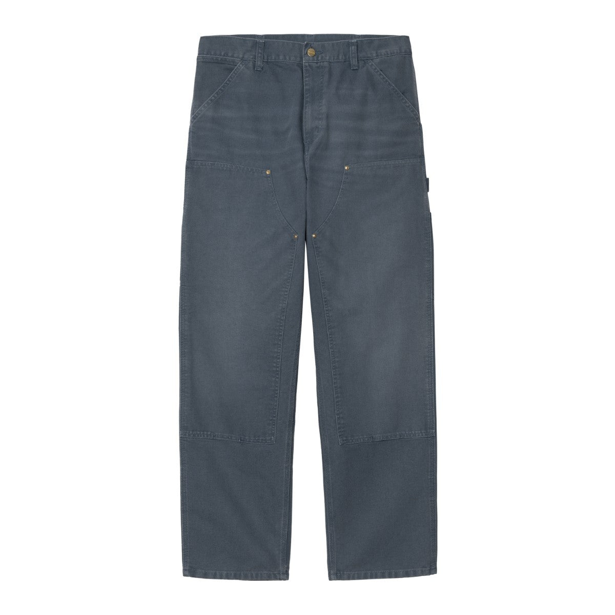 Carhartt WIP DOUBLE KNEE PANT - Dusky Blue / stone canvas