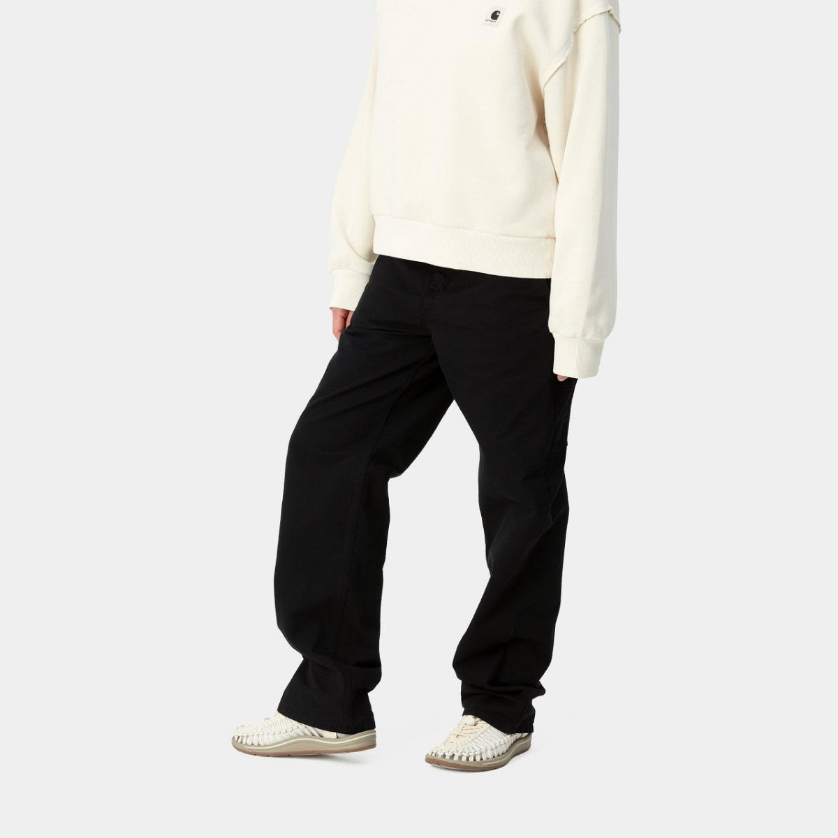 Carhartt WIP W' PIERCE PANT STRAIGHT - Black (garment dyed)