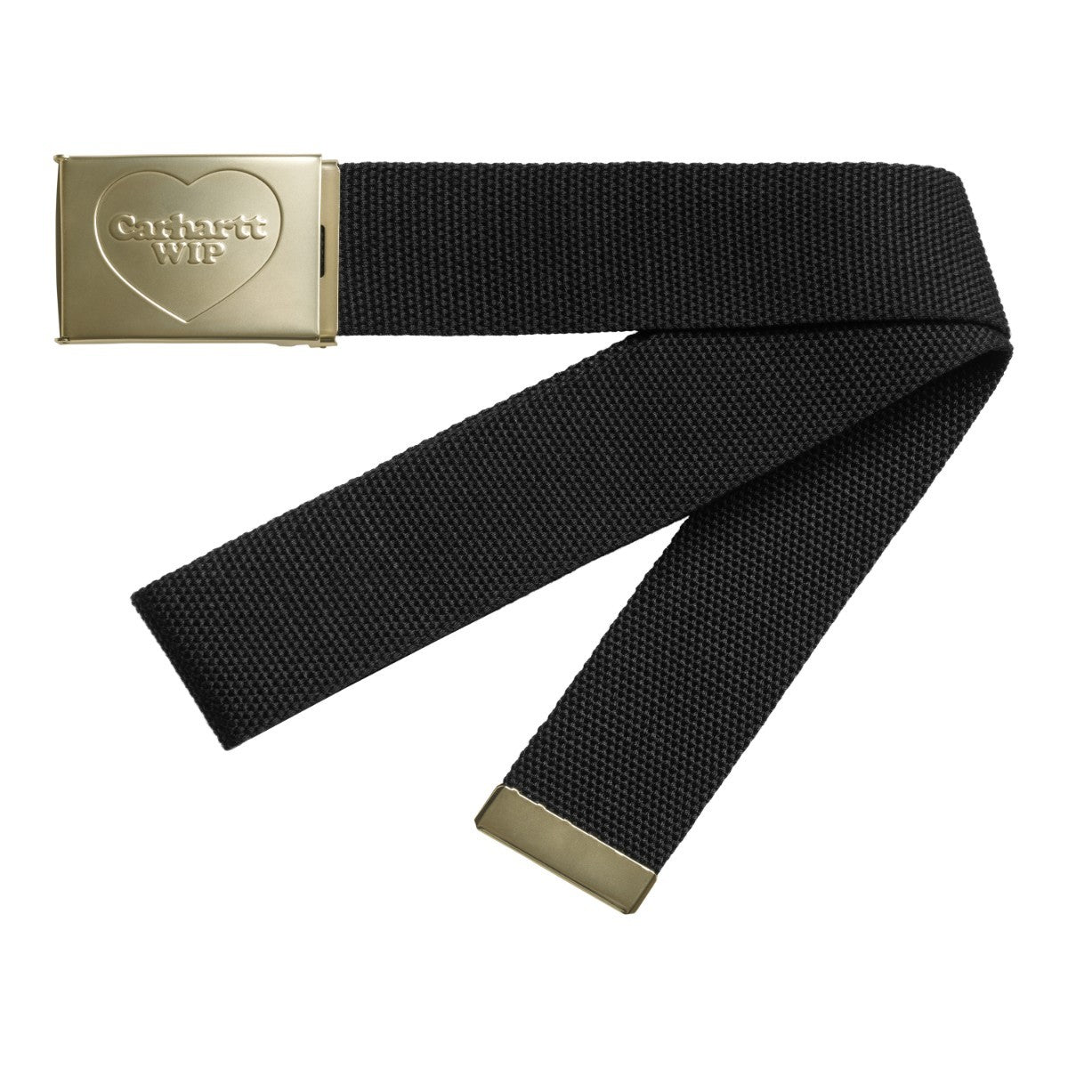 Carhartt WIP HEART CLIP BELT - Black / Gold