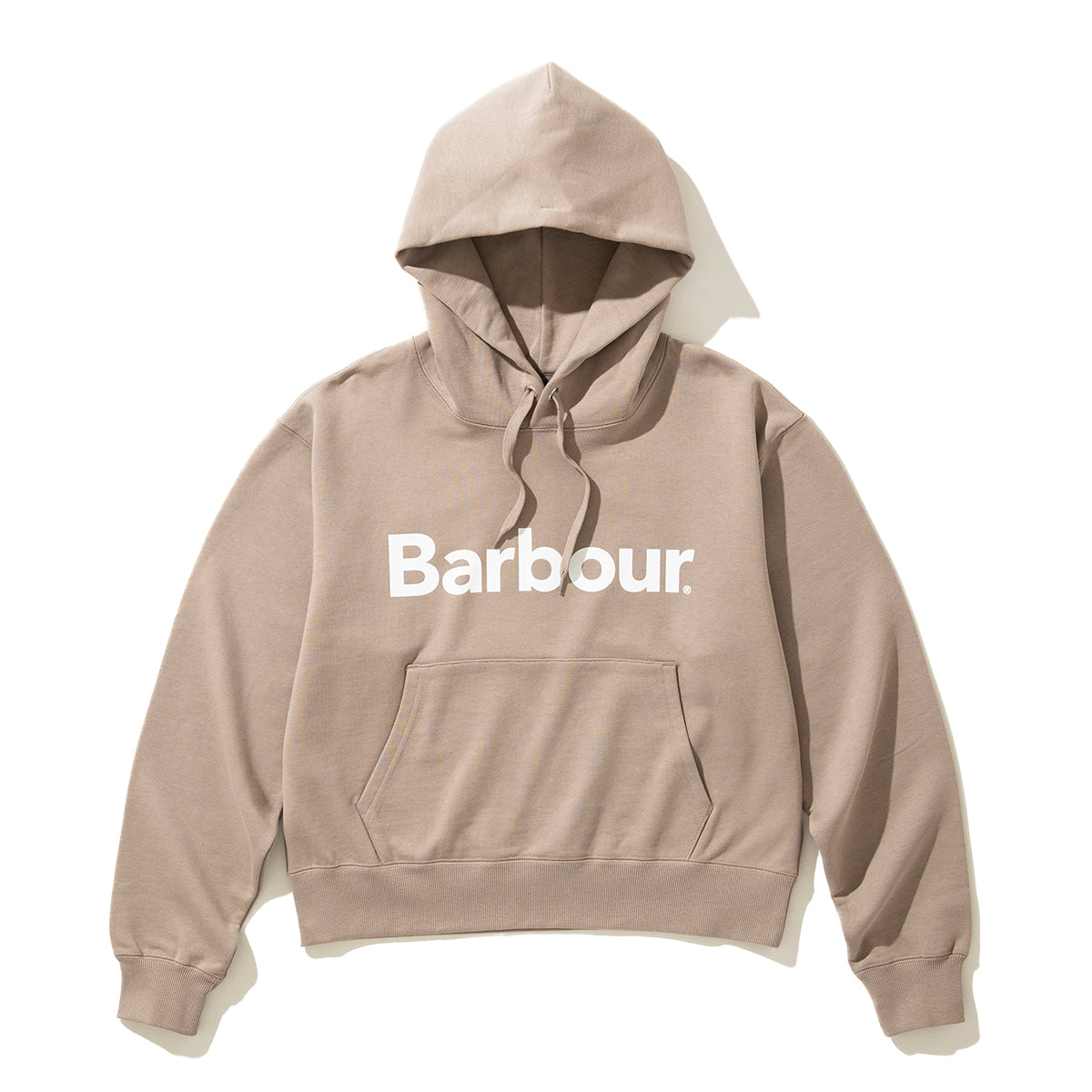 Barbour "Japan Limited" Ladies Sweat Hoodie バブアー ロゴ クロップド スウェット フード パーカー LOLG002【レディース 日本限定 フーディー 25SS】