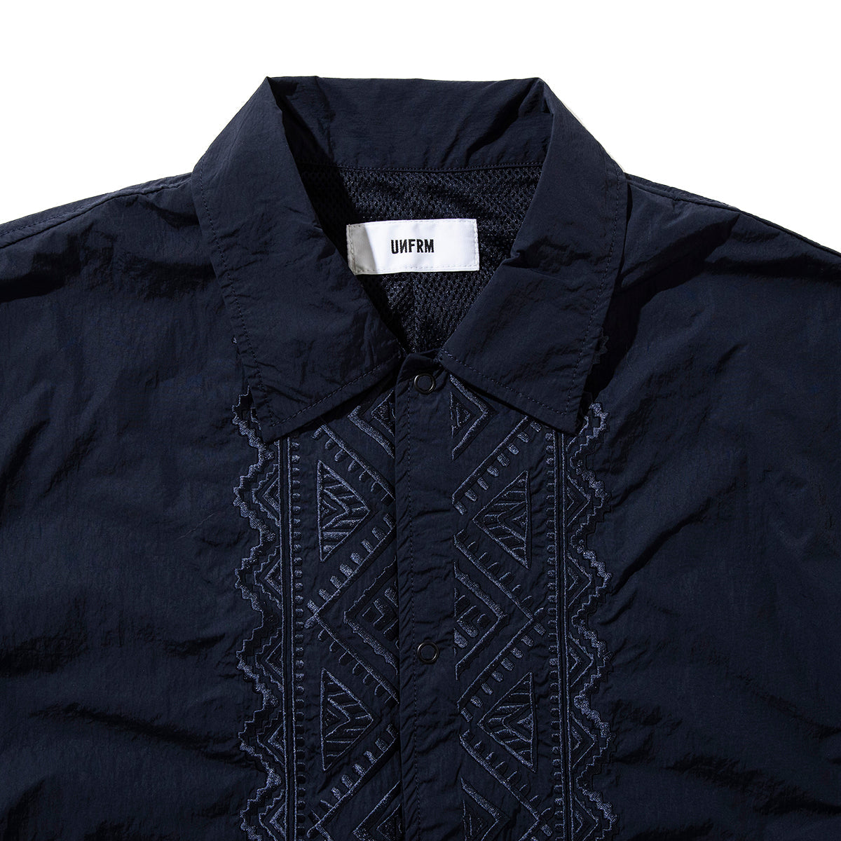 PE TYPEWRITER AFRICAN EMBROIDERY S/S WORK SHIRT
