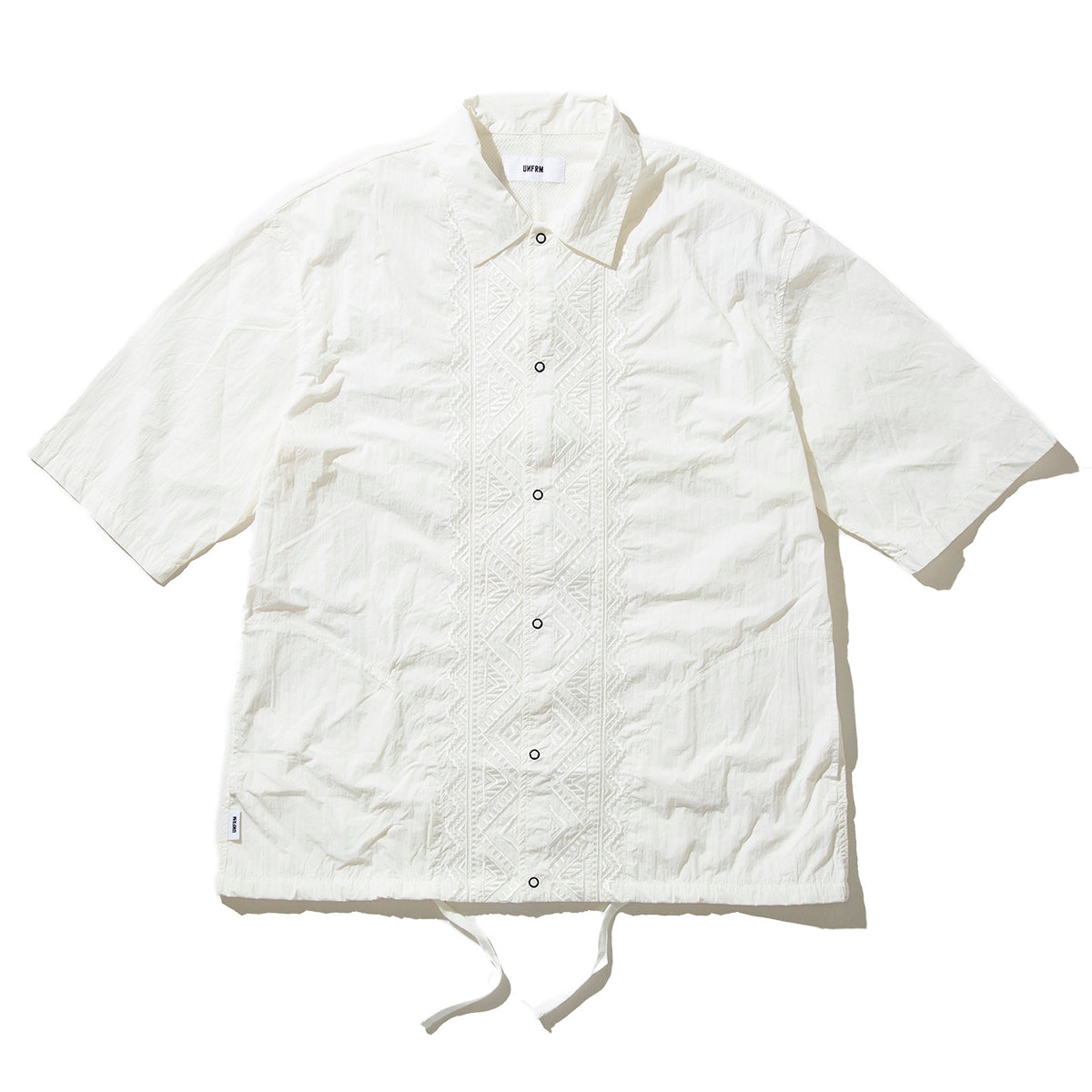 PE TYPEWRITER AFRICAN EMBROIDERY S/S WORK SHIRT