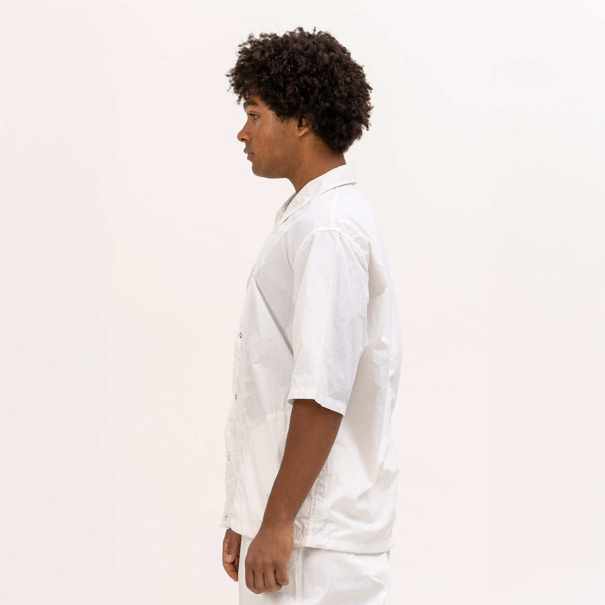 PE TYPEWRITER AFRICAN EMBROIDERY S/S WORK SHIRT