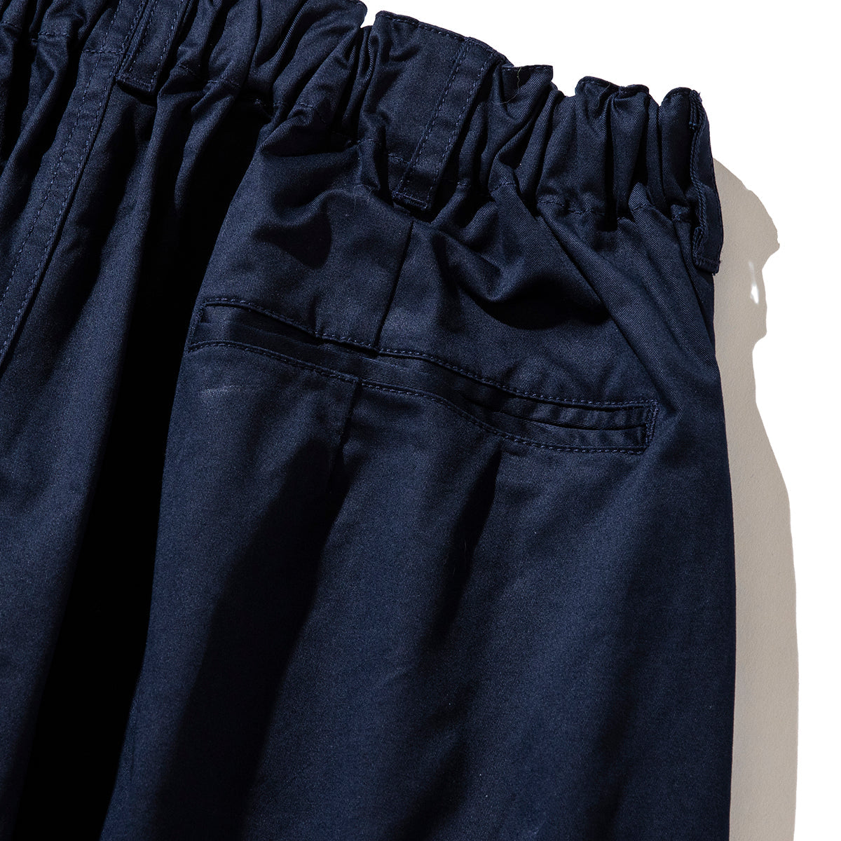 STRETCH CHINO CLOTH TWO TUCK WIDE HALF PANTS