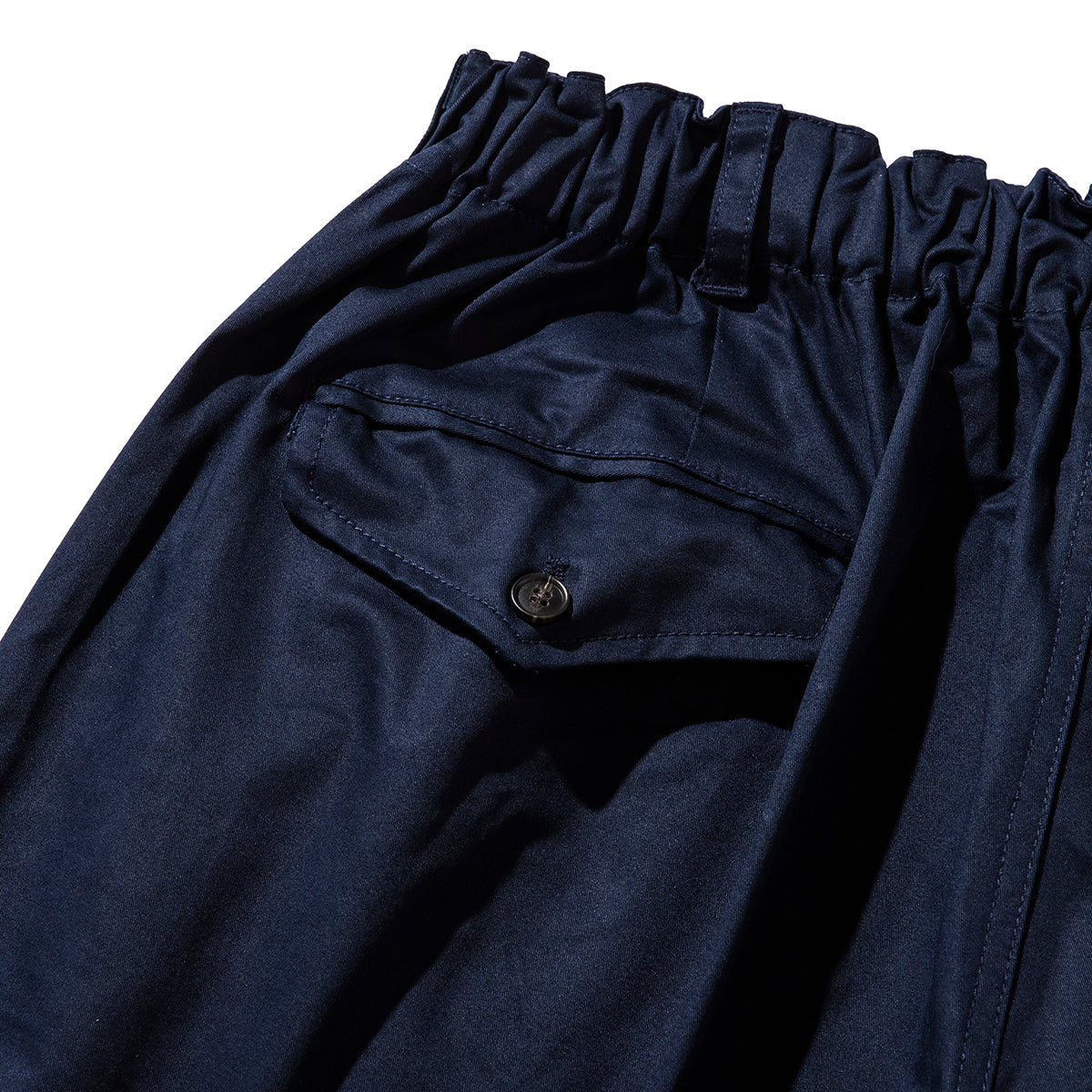 STRETCH CHINO CLOTH TWO TUCK WIDE HALF PANTS