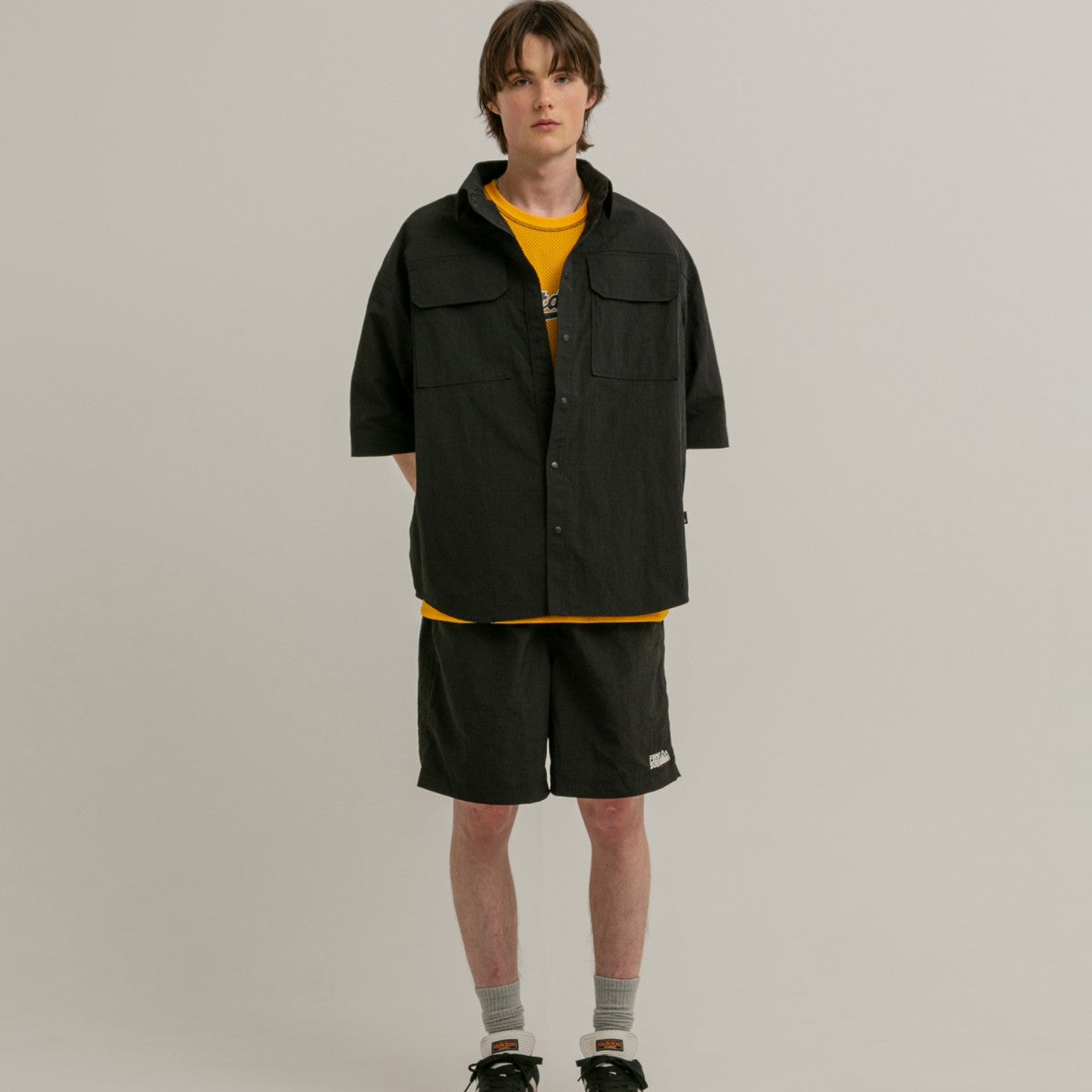 TASLAN NYLON COZY SHORTS