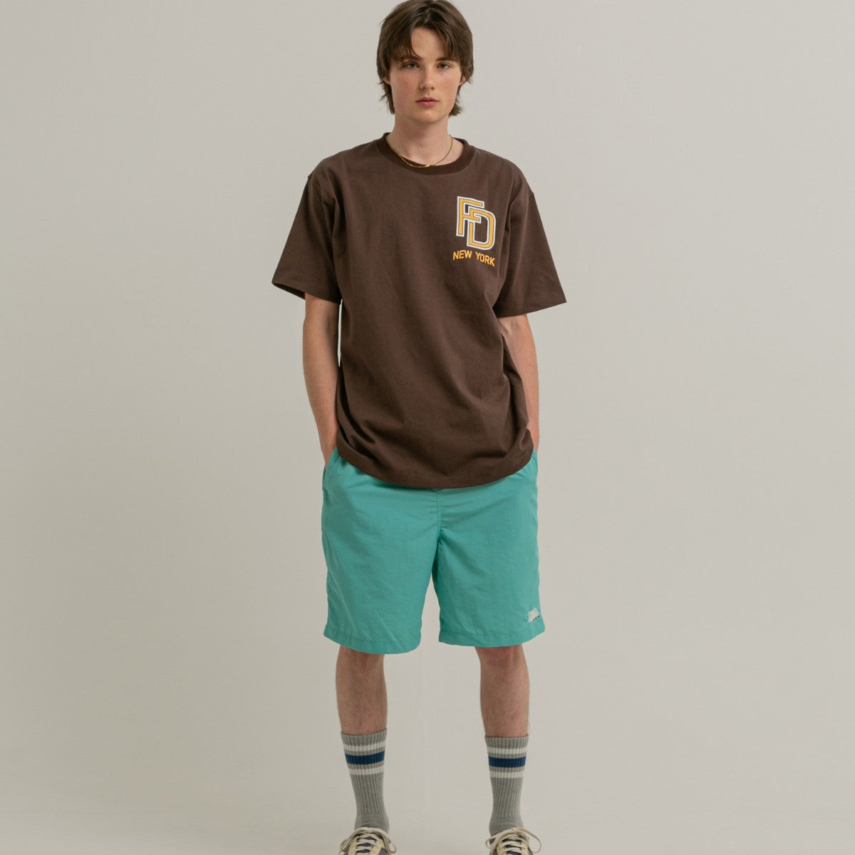 TASLAN NYLON COZY SHORTS