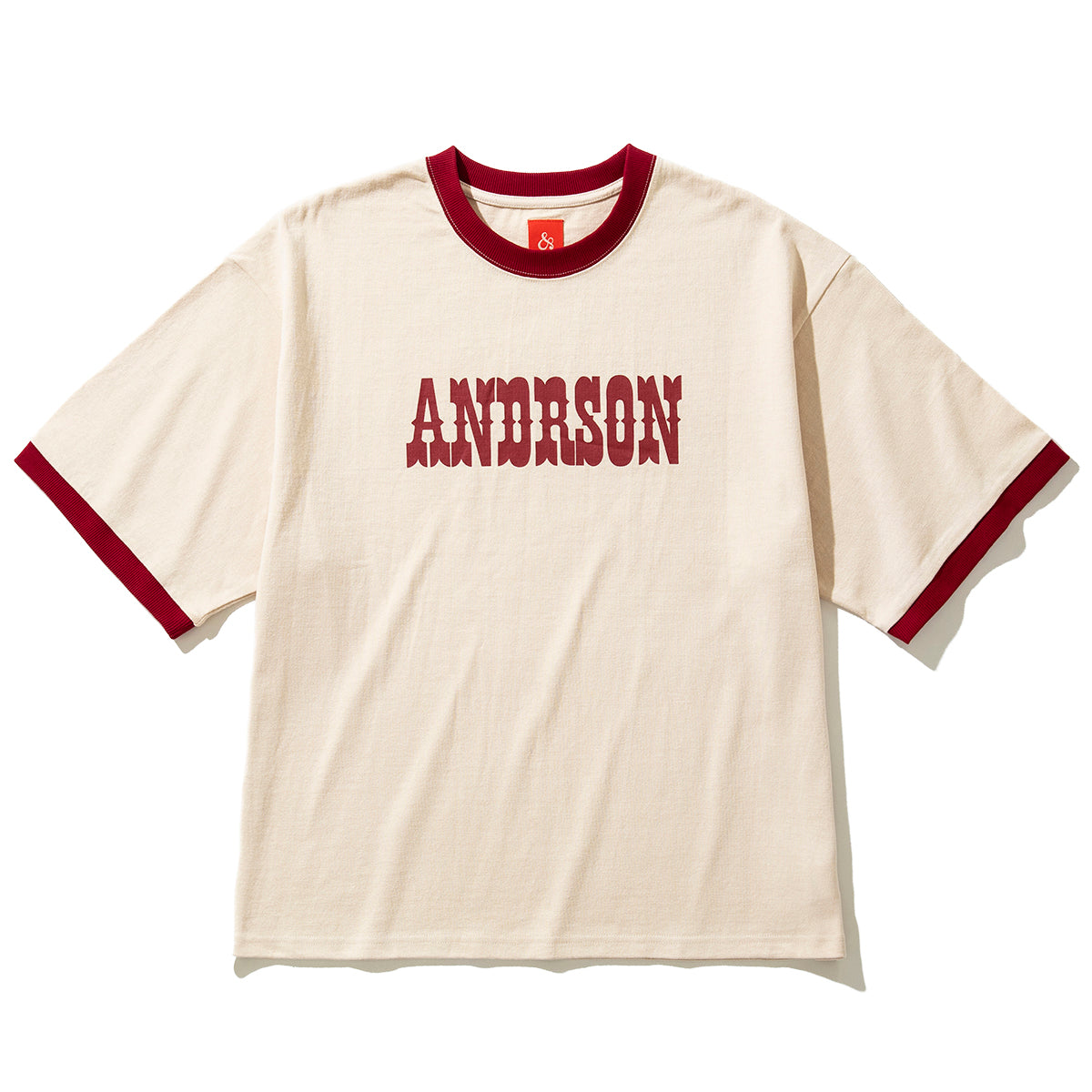 &RSON CIRCUS RINGER T-SHIRTS アンダーソン サーカス リンガー Tシャツ 2412-AND-CTS0032【メンズ リンガーTシャツ ヘビーオンス レトロデザイン グラフィックプリント 25SS】