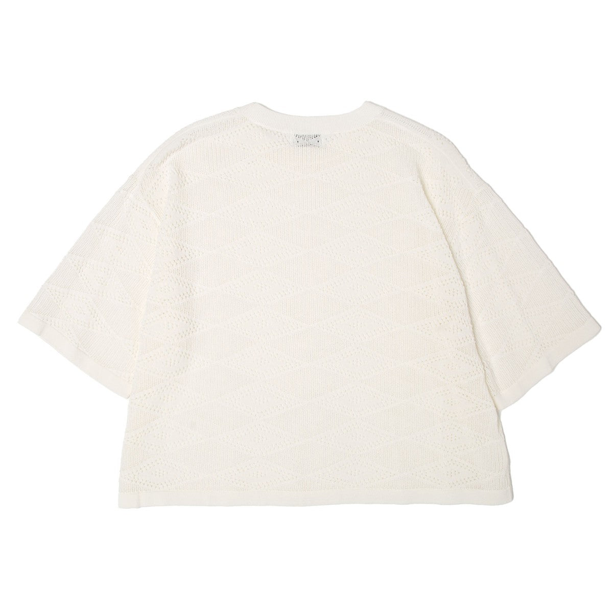 Mesh knit S/S tops