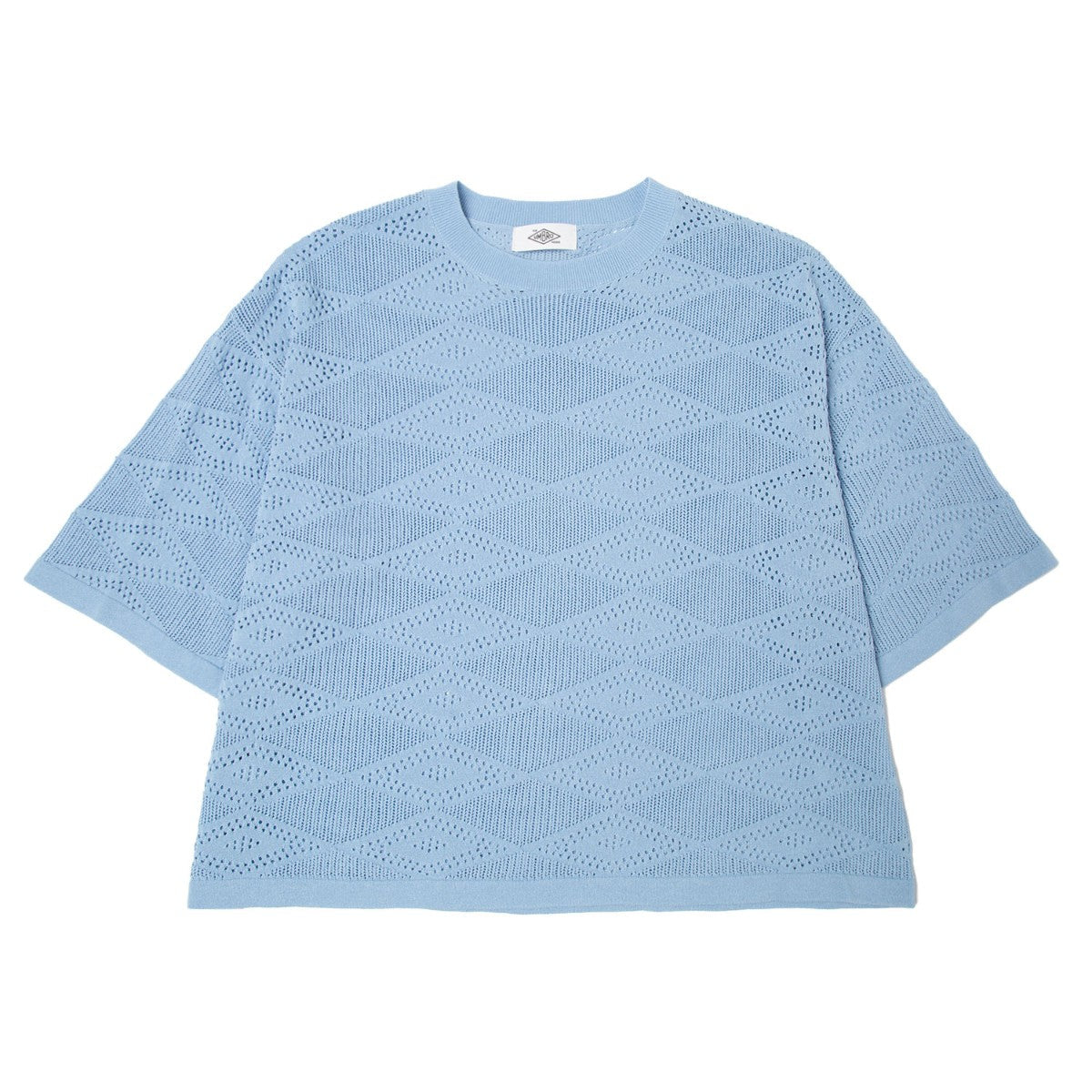 Mesh knit S/S tops