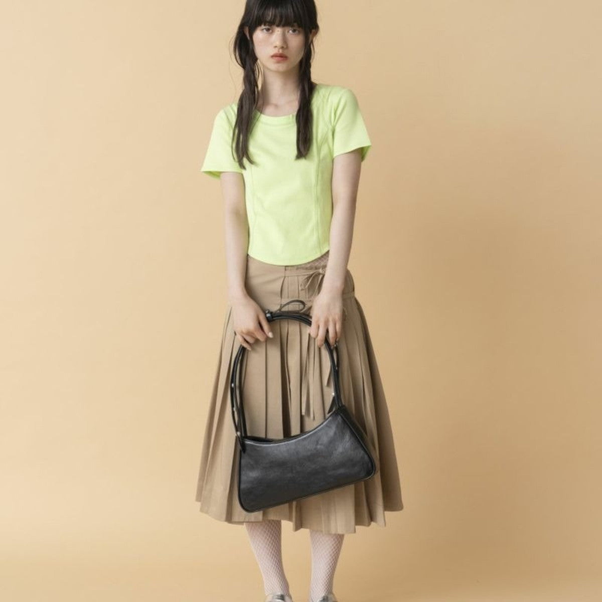 Casselini Shoulder Ribbon Enamel Bag キャセリーニ 肩リボンエナメルバッグ 252-110513【レディース 鞄 ハンドバッグ 光沢感 カジュアル フォーマル 25FW】