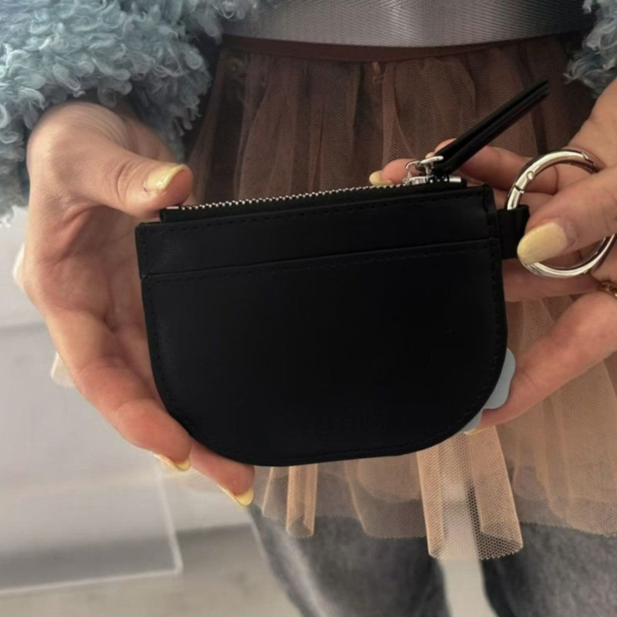 Casselini Flower Motif Coin Case キャセリーニ フラワーモチーフコインケース 252-110607【レディース コインケース カード入れ カラビナ チャーム 25FW】