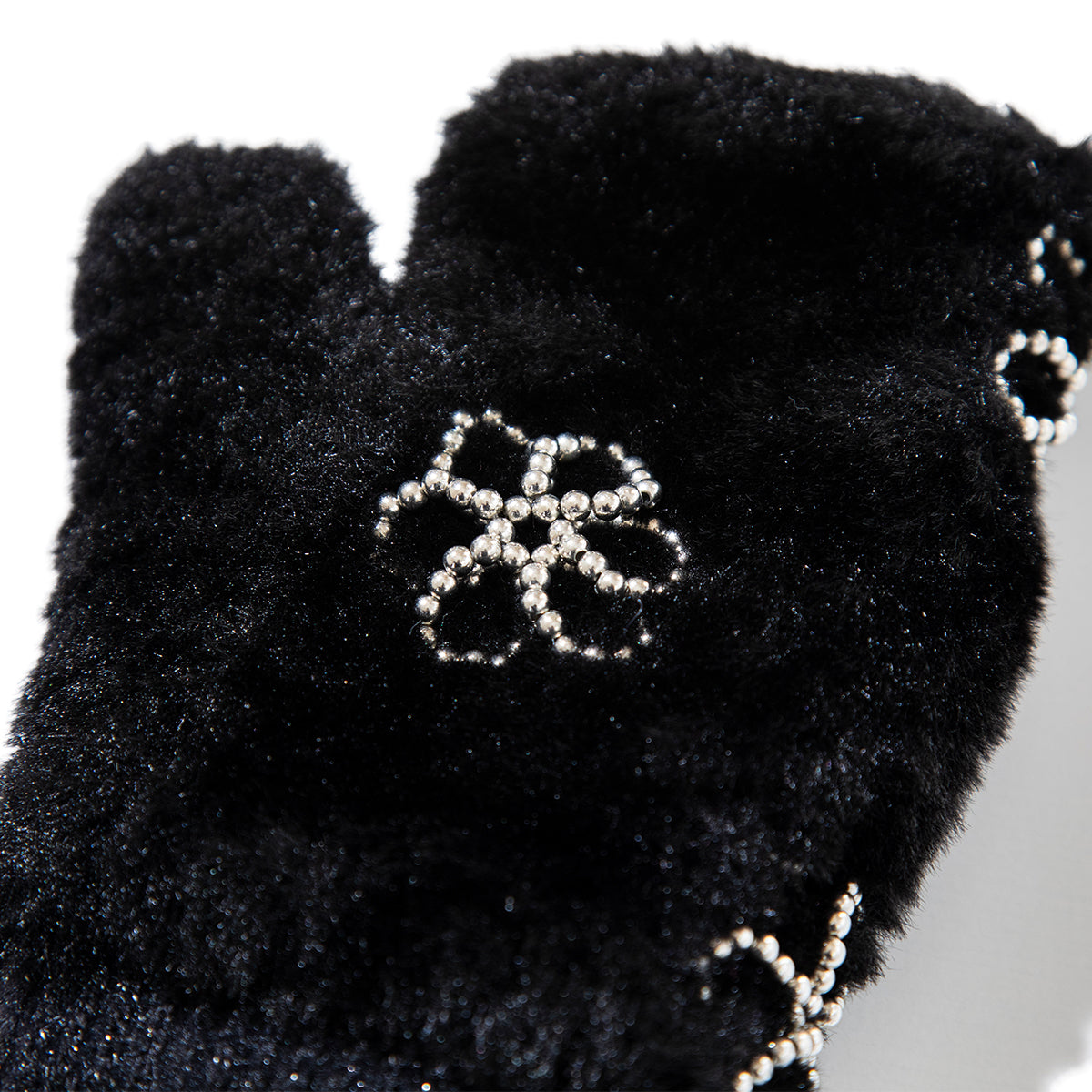 Casselini Flower Motif Gloves キャセリーニ フラワーモチーフグローブ 252-112204【レディース フィンガーレスグローブ 手袋 防寒 スマホ対応 25FW】