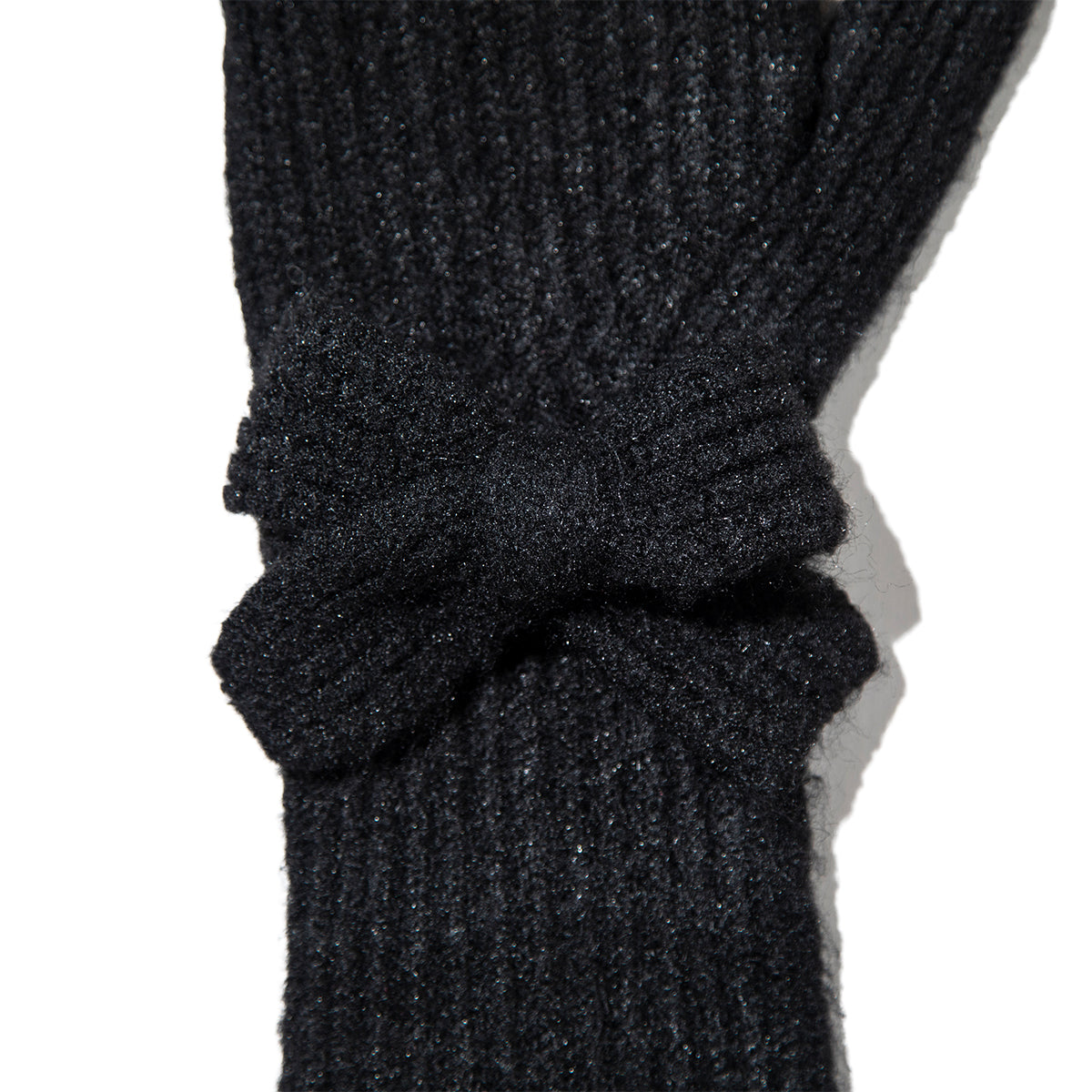 Casselini Long Knit Ribbon Gloves キャセリーニ ロングニットリボングローブ 252-112205【レディース ウール 手袋 レディース 防寒 リボン 25FW】