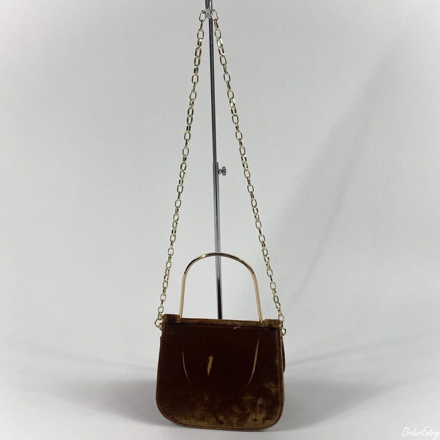 LE VERNIS Metal handle minibag ル・ベルニ メタル ハンドル ミニバッグ 252-210512【レディース ハンドバッグ ショルダー クラッチ メタルハンドル ベルベット パイソン柄 25FW】