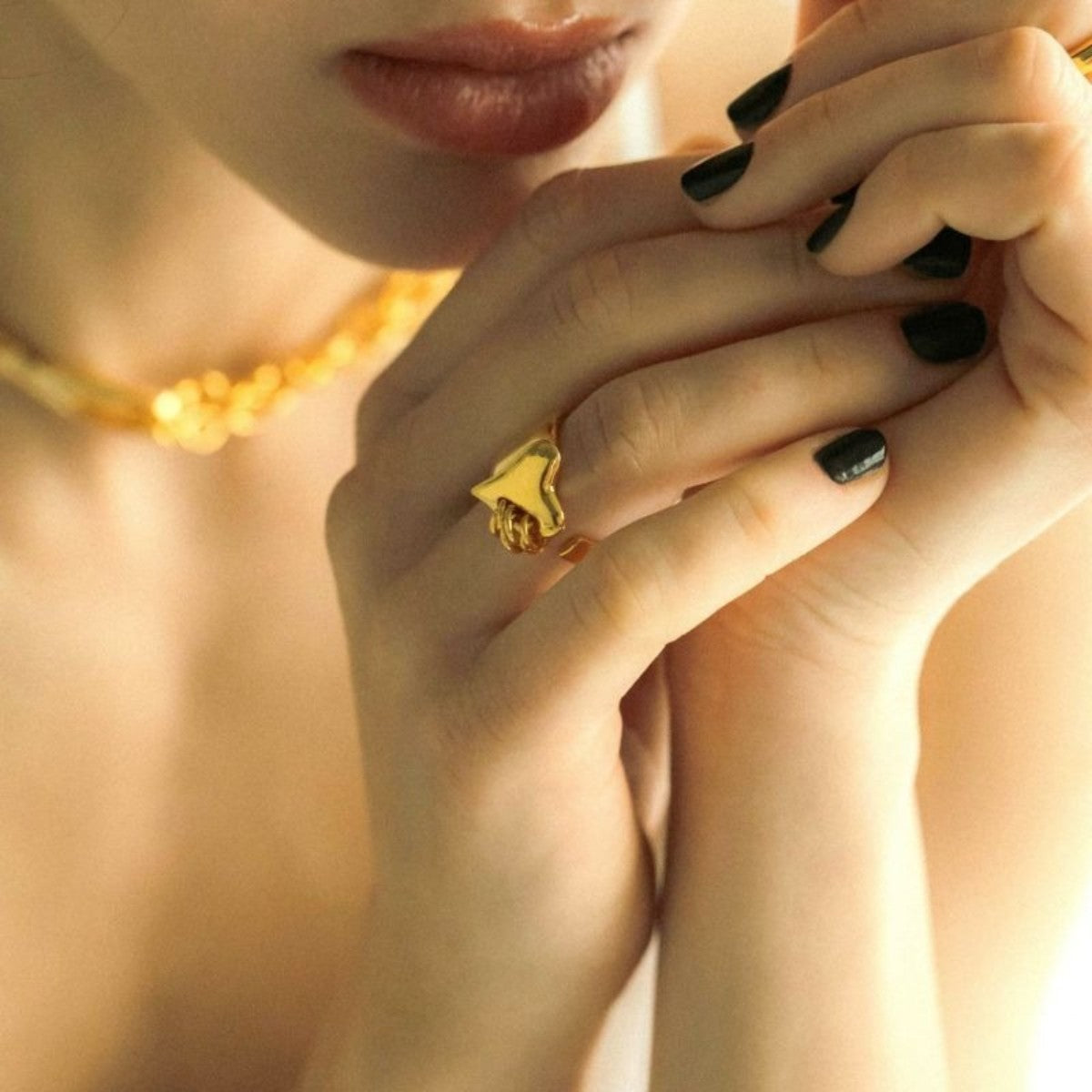 LAPUIS Coil heart ring ラピュイ コイル ハート リング 233-220103【レディース 指輪 リング ハート 25FW】