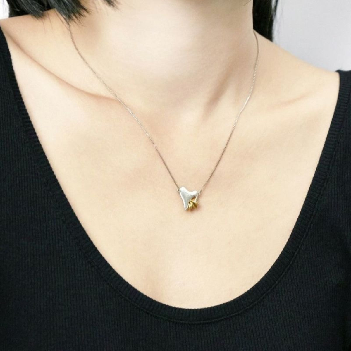 LAPUIS Coil heart necklace ラピュイ コイル ハート ネックレス 233-220121【レディース ネックレス ハート デイリーユース 25FW】