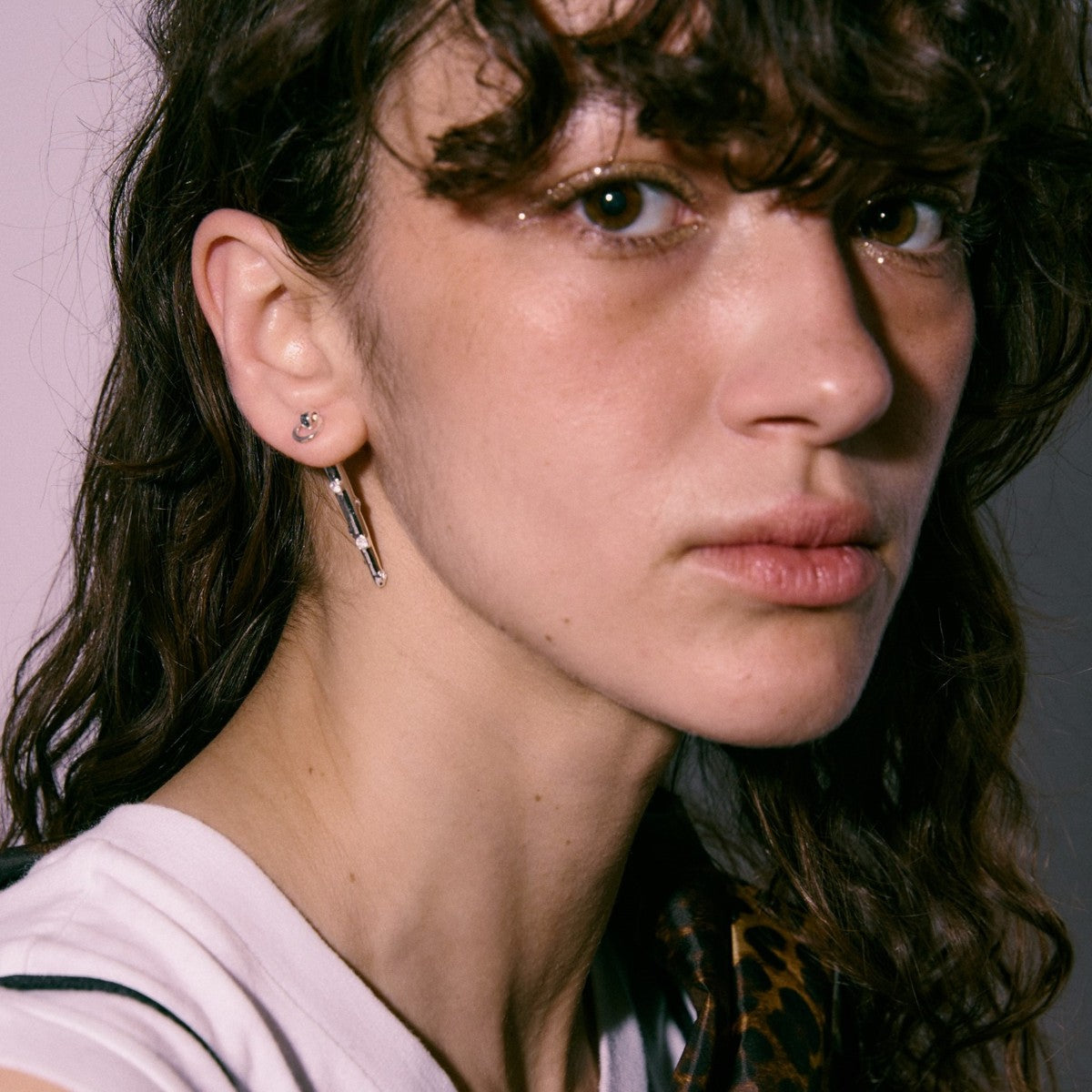 LAPUIS Garden Stick pierced earrings ラピュイ ガーデン スティック ピアスイヤリング 252-220114【レディース ピアス アクセサリー スティックタイプ 25FW】