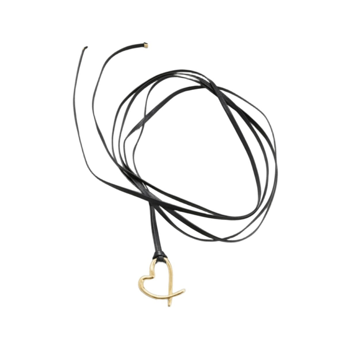 LAPUIS Heart parts belt ラピュイ ハート パーツ ベルト 253-220802【レディース アクセサリーベルト ネックレス チョーカー ハート型 25FW】