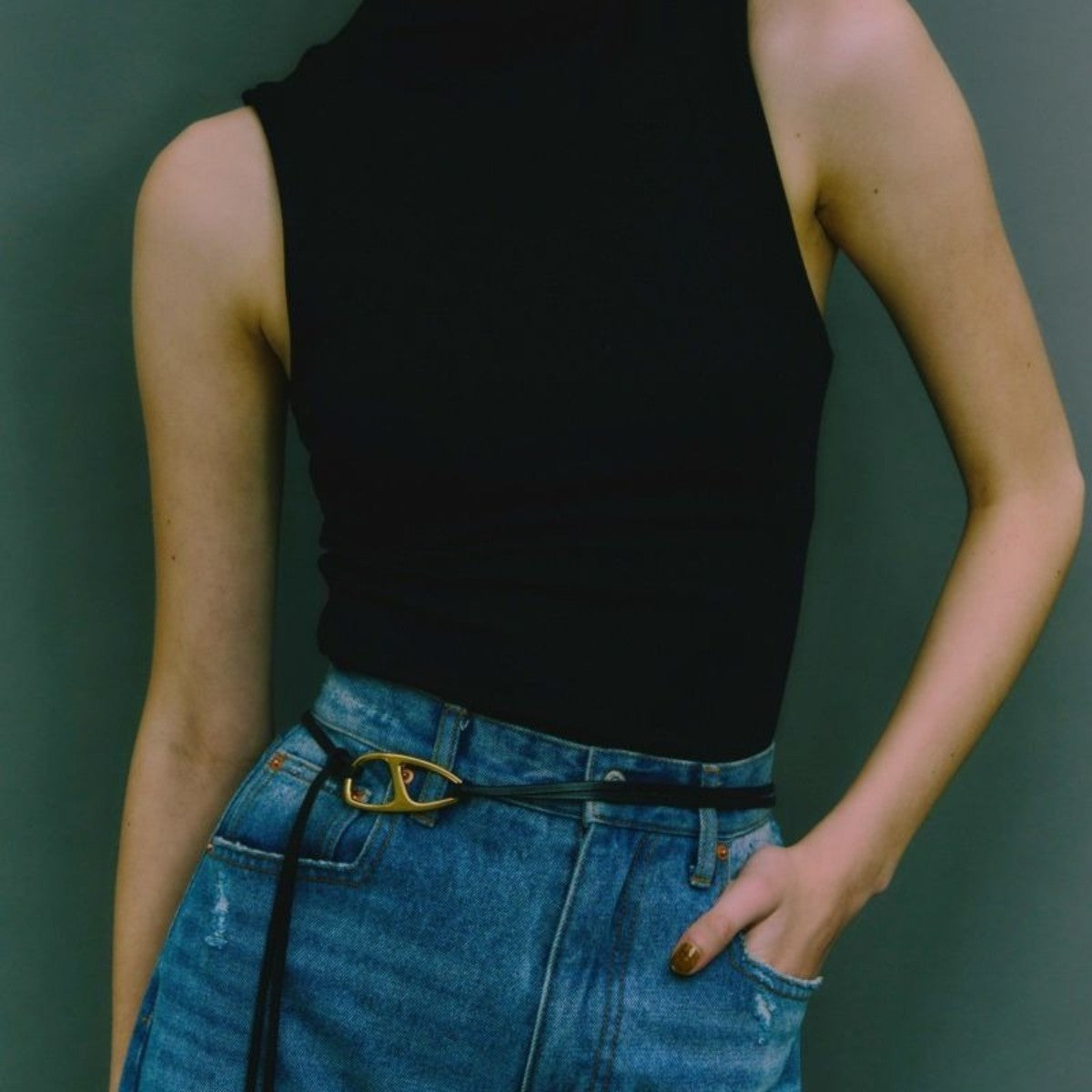 LAPUIS Anchor parts belt ラピュイ アンカー パーツ ベルト 253-220803【レディース アクセサリーベルト ネックレス チョーカー 25FW】