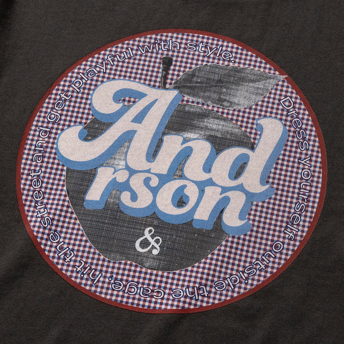 &RSON VACATION APPLE T-SHIRT アンダーソン バケーション アップルTシャツ 2505-AND-CTS0007【メンズ レディース 半袖 レトロポップ ユニセックス 25SS】