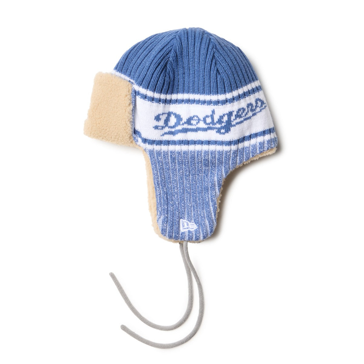 NEW ERA LOS ANGELES DODGERS KNIT TRAPPER ニューエラ ロサンゼルス・ドジャース ニットトラッパー 14669986【メンズ ニットキャップ イヤーフラップ 防寒 冬 帽子 ボア裏地 25FW】