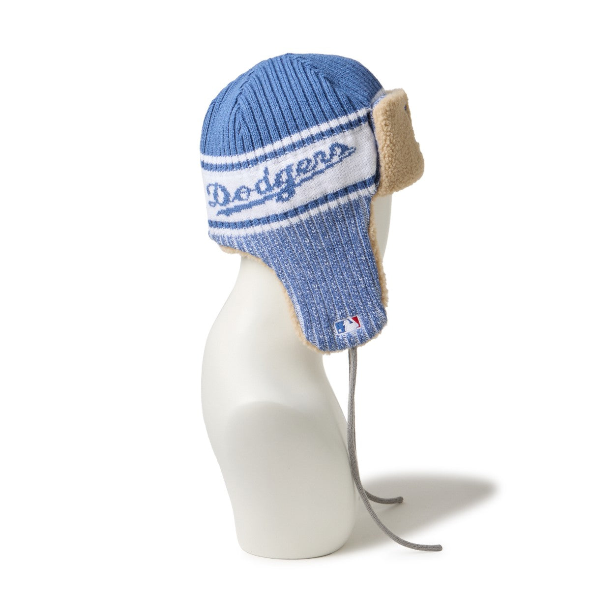 NEW ERA LOS ANGELES DODGERS KNIT TRAPPER ニューエラ ロサンゼルス・ドジャース ニットトラッパー 14669986【メンズ ニットキャップ イヤーフラップ 防寒 冬 帽子 ボア裏地 25FW】