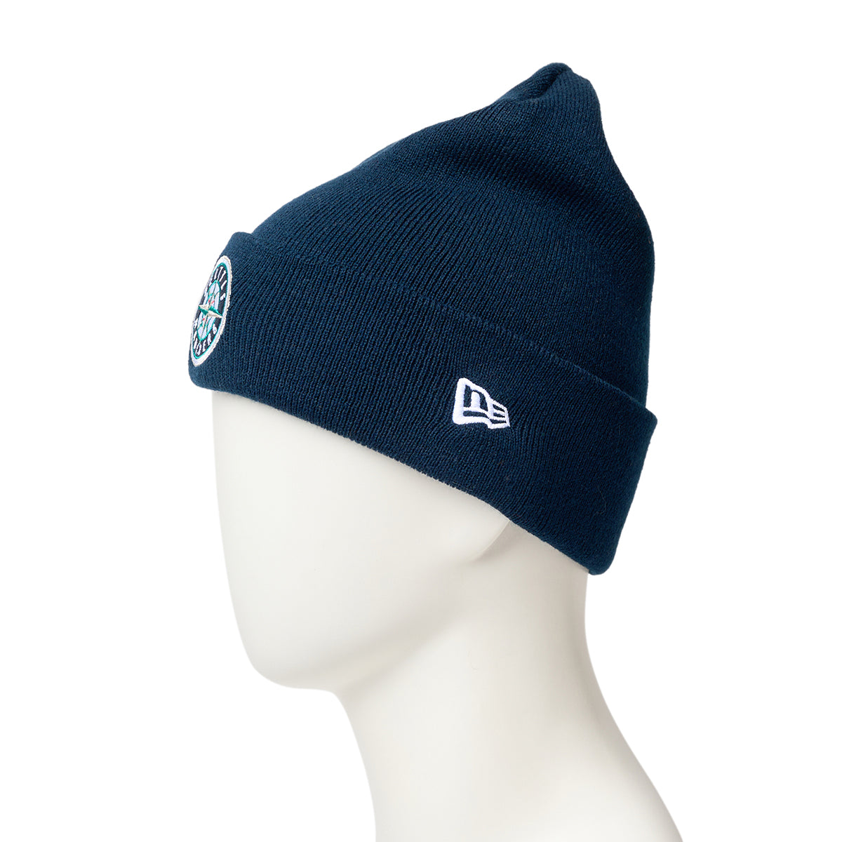 NEW ERA SEATTLE MARINERS BASIC CUFF KNIT ニューエラ シアトル・マリナーズ ベーシック カフ ニット 14670054【メンズ 帽子 ニットキャップ スポーツロゴ 球団 25FW】