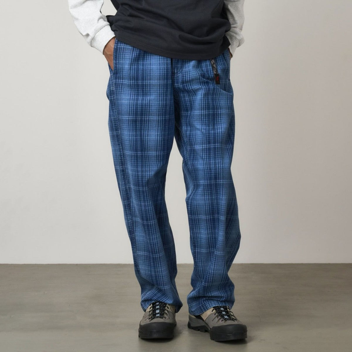 Gramicci O.G. DENIM PLAID PANT グラミチ O.G.デニムプラッドパンツ G5FM-P076【メンズ デニムパンツ ジャガード チェック ストレート 25FW】