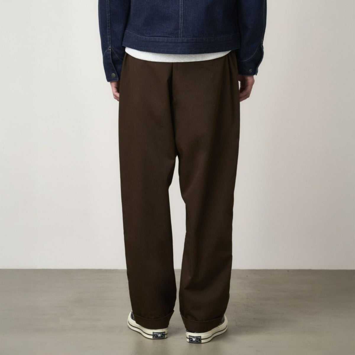 T/C TWILL TUCK TAPERD PANT