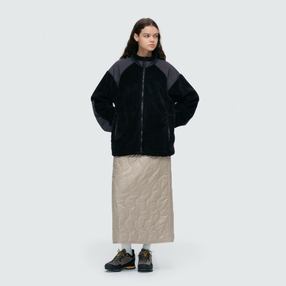 WILD THINGS LEVEL3 SHAGGY JACKET ワイルドシングス レベル3 シャギージャケット WT252-26【メンズ フリース ジャケット 軽量 保温性 ストレッチ ミドルレイヤー シンプル 25FW】