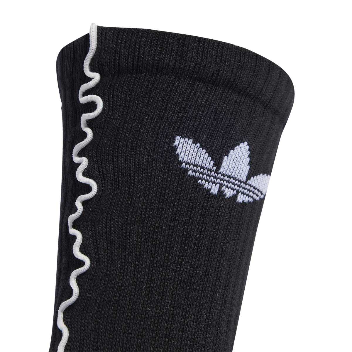 adidas Originals RUFFLE CREW SOCKS 2 PAIRS アディダスオリジナルス フリル クルーソックス 2足組 ZJ750【レディース ソックス 靴下 フリル 2足セット 25FW】