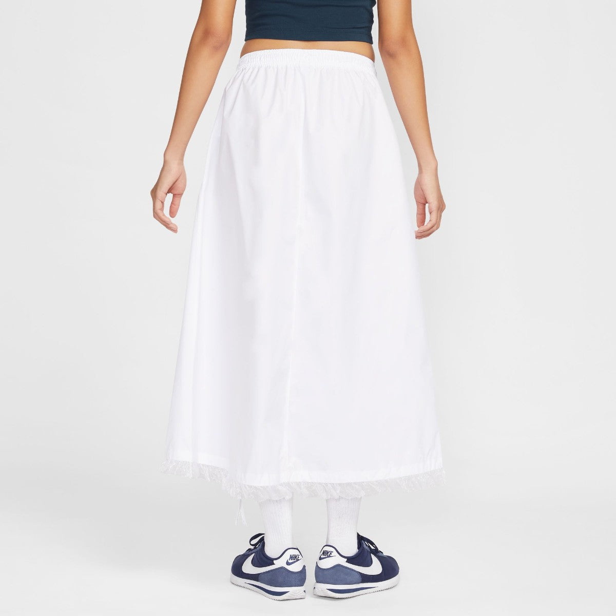 NIKE Women's NSW Ruched Woven Skirt ナイキ ウィメンズ NSW ルーシュド ウーブン スカート II1948【レディース ウーブンスカート マキシ丈 ストレッチ 洗濯機OK 25FW】