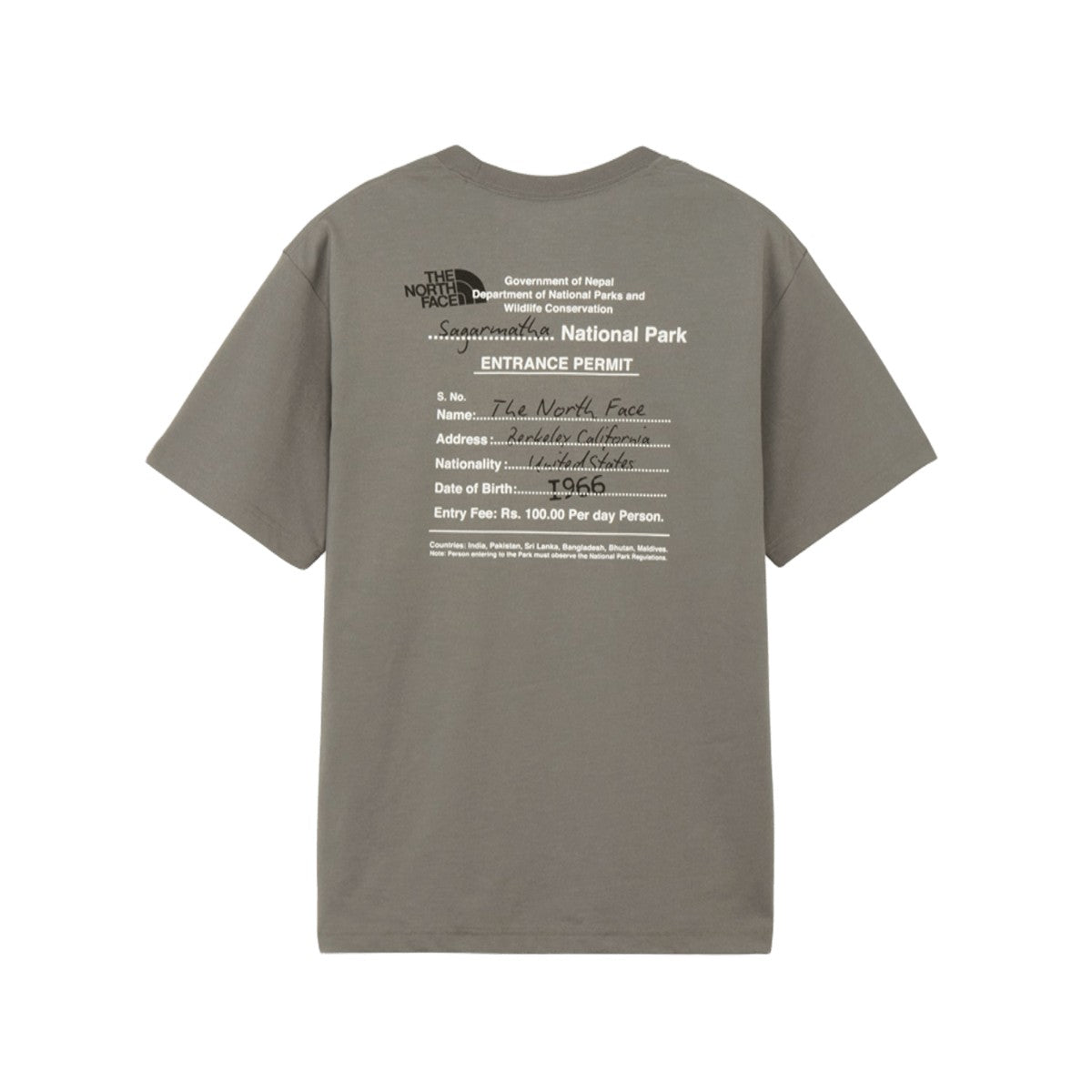 S/S ENTRANCE PERMISSION TEE 【6月28日以降発送予定】