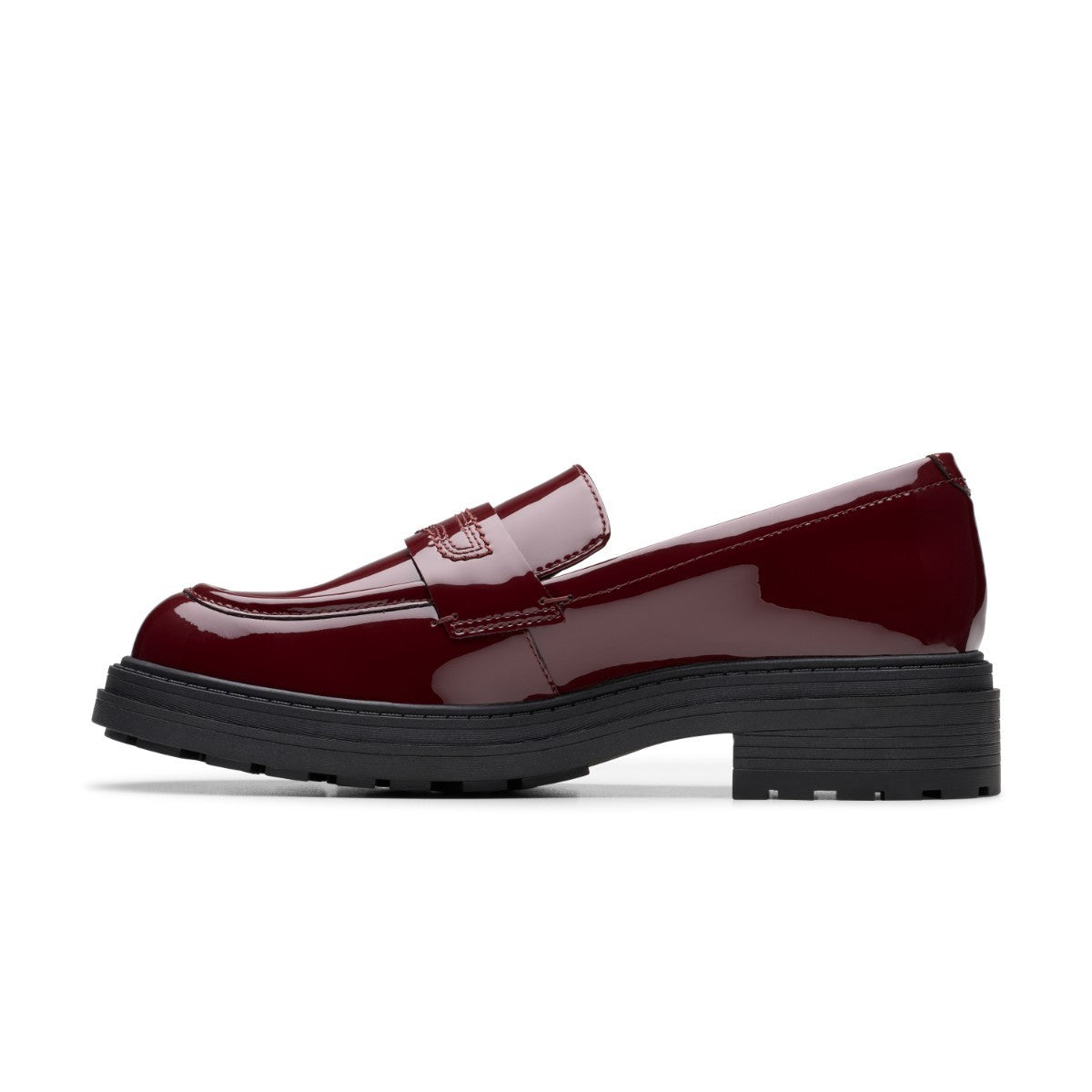 Clarks Orinoco3 Edge クラークス オリノコ3 エッジ 26183174【レディース ローファー レザーシューズ クッション性 チャンキーヒール 25FW】