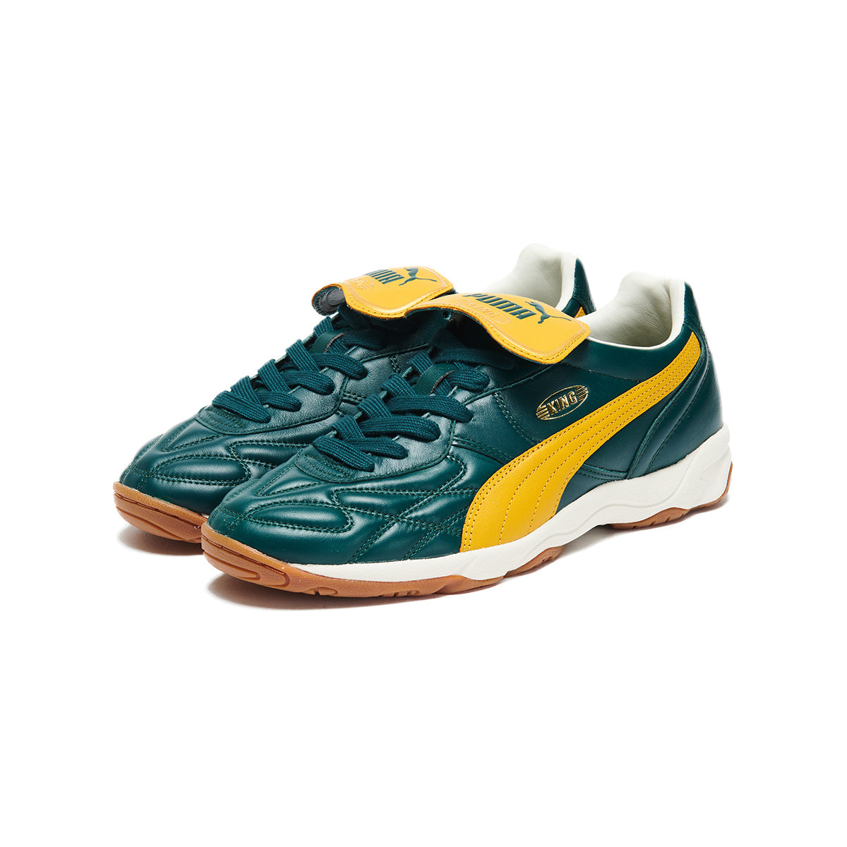 PUMA KING INDOOR プーマ キング インドア 401683-12【メンズ スニーカー ローカット スパイクモチーフ フットボール レザー 25FW】