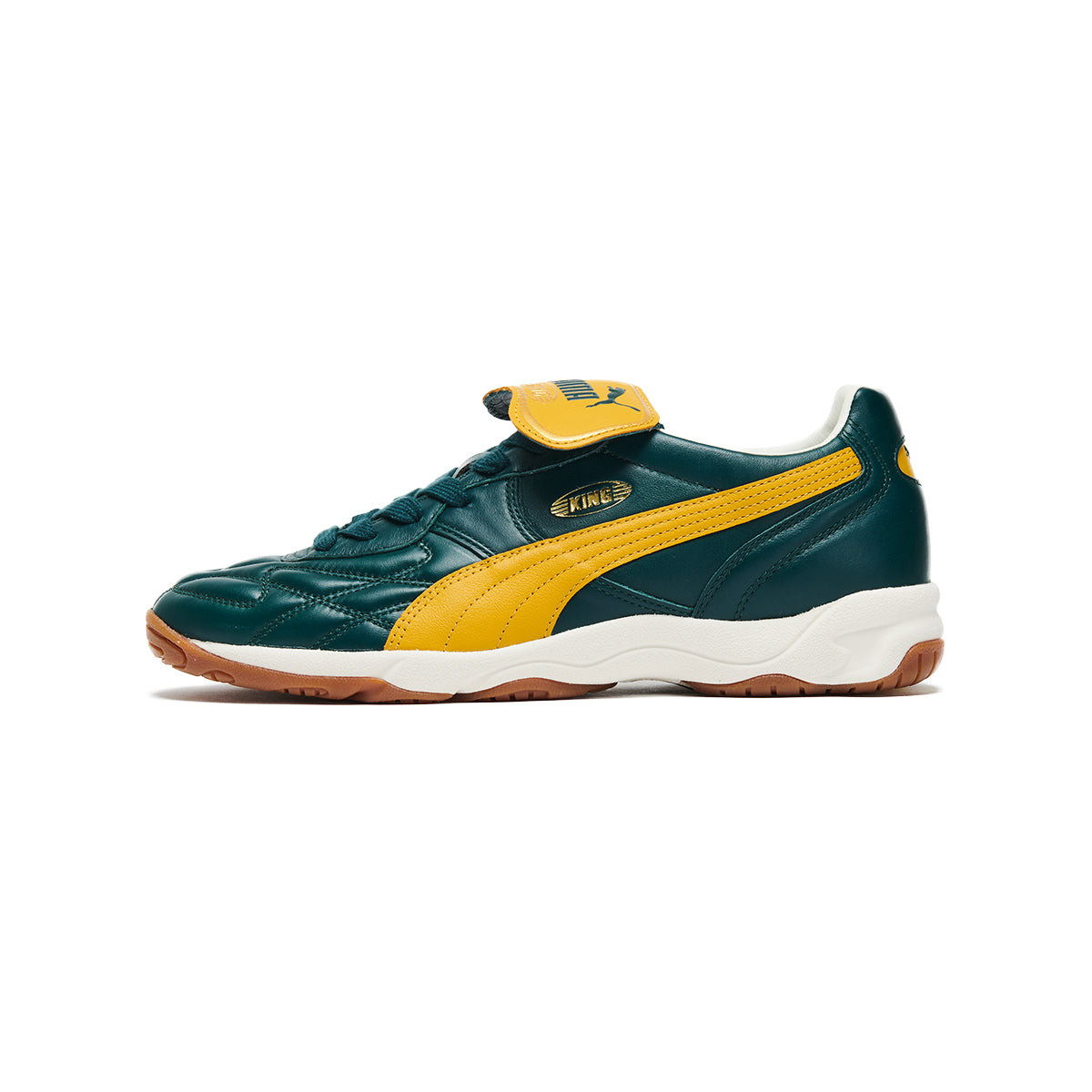 PUMA KING INDOOR プーマ キング インドア 401683-12【メンズ スニーカー ローカット スパイクモチーフ フットボール レザー 25FW】
