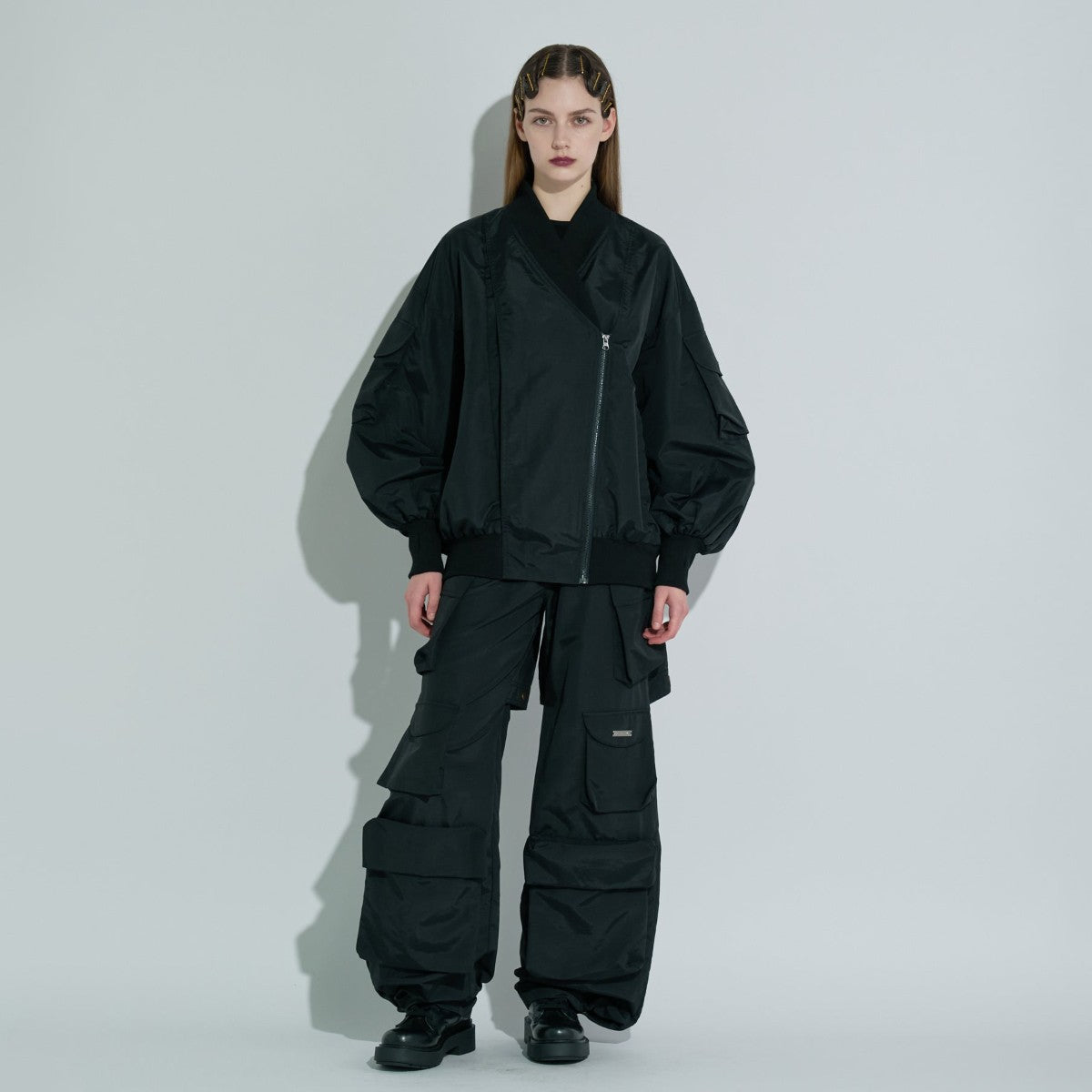 MATTE BAGGY LONG PANTS