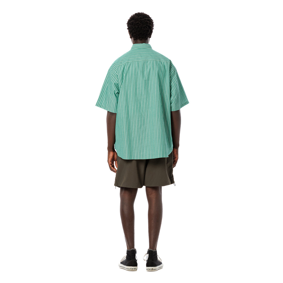 Stripe Oversized Pocket S/S Shirt