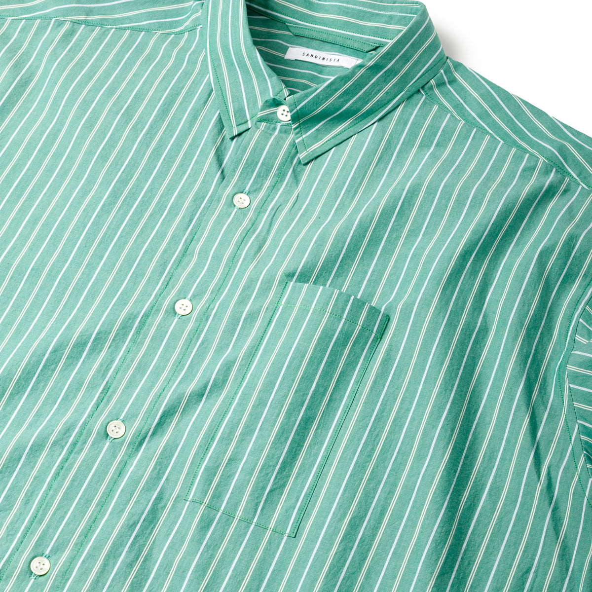 Stripe Oversized Pocket S/S Shirt